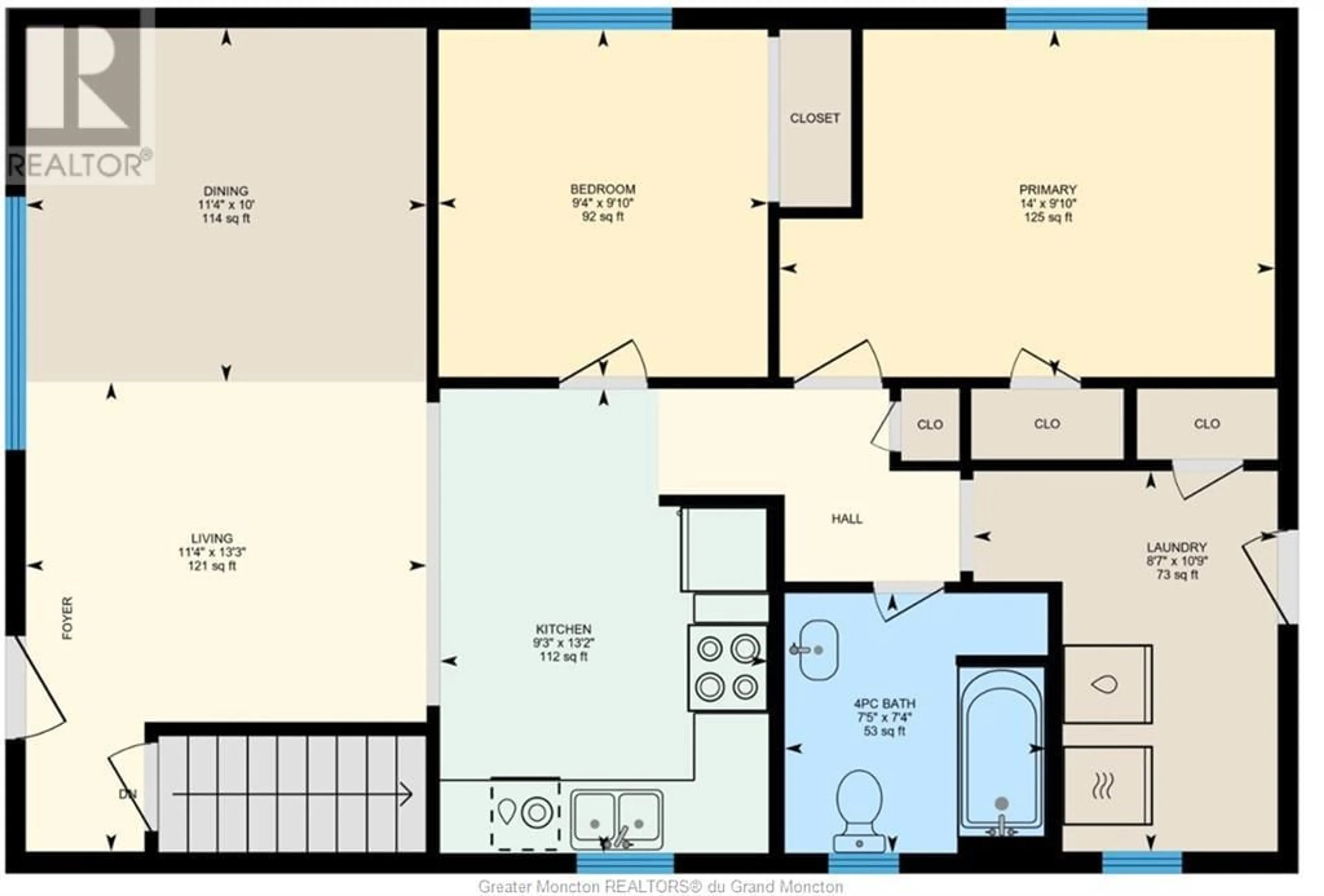 Floor plan for 77 Killam DR, Moncton New Brunswick E1C3R1