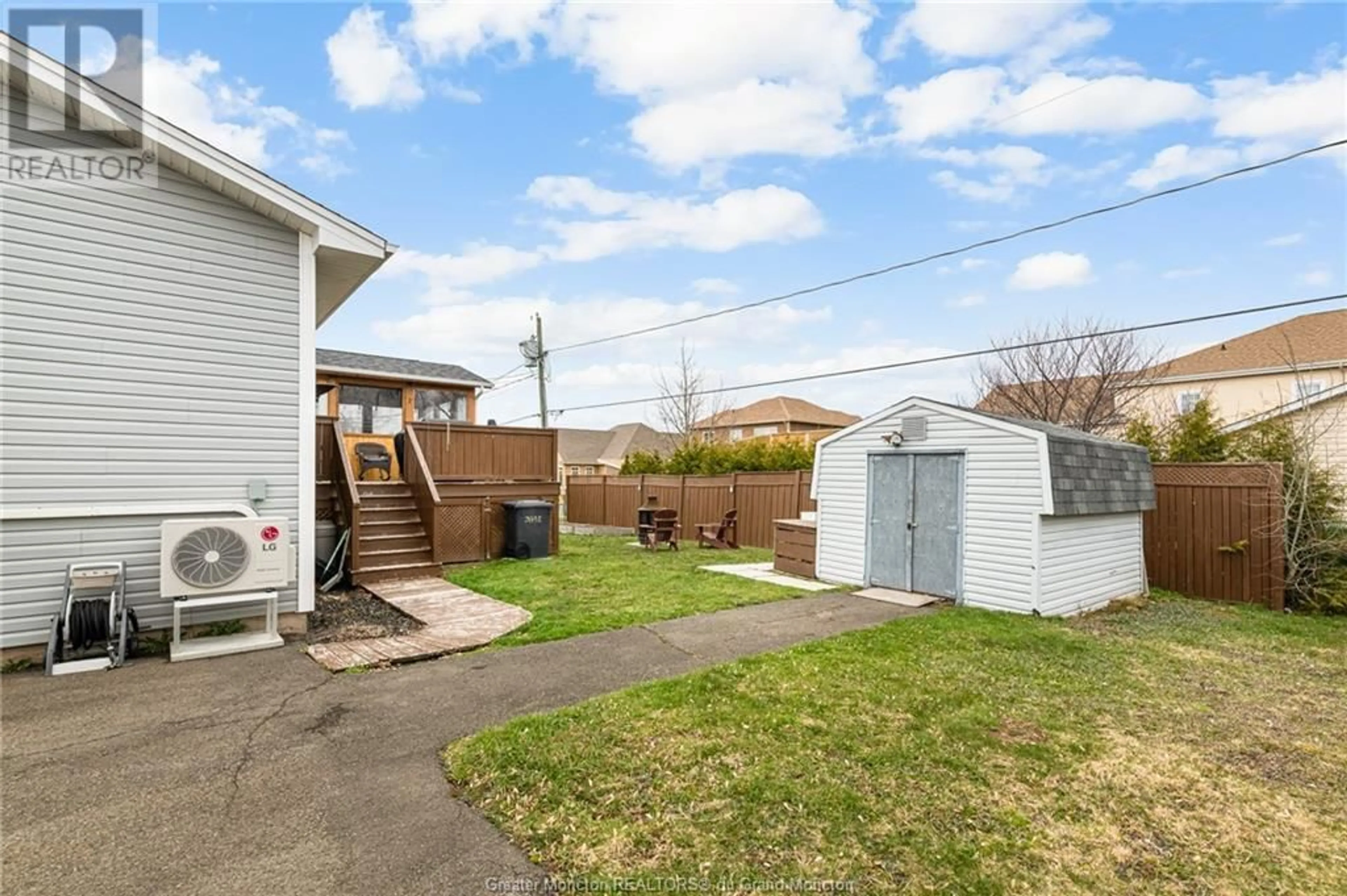 Fenced yard for 128 Alphonse RTE, Shediac New Brunswick E4P1E1