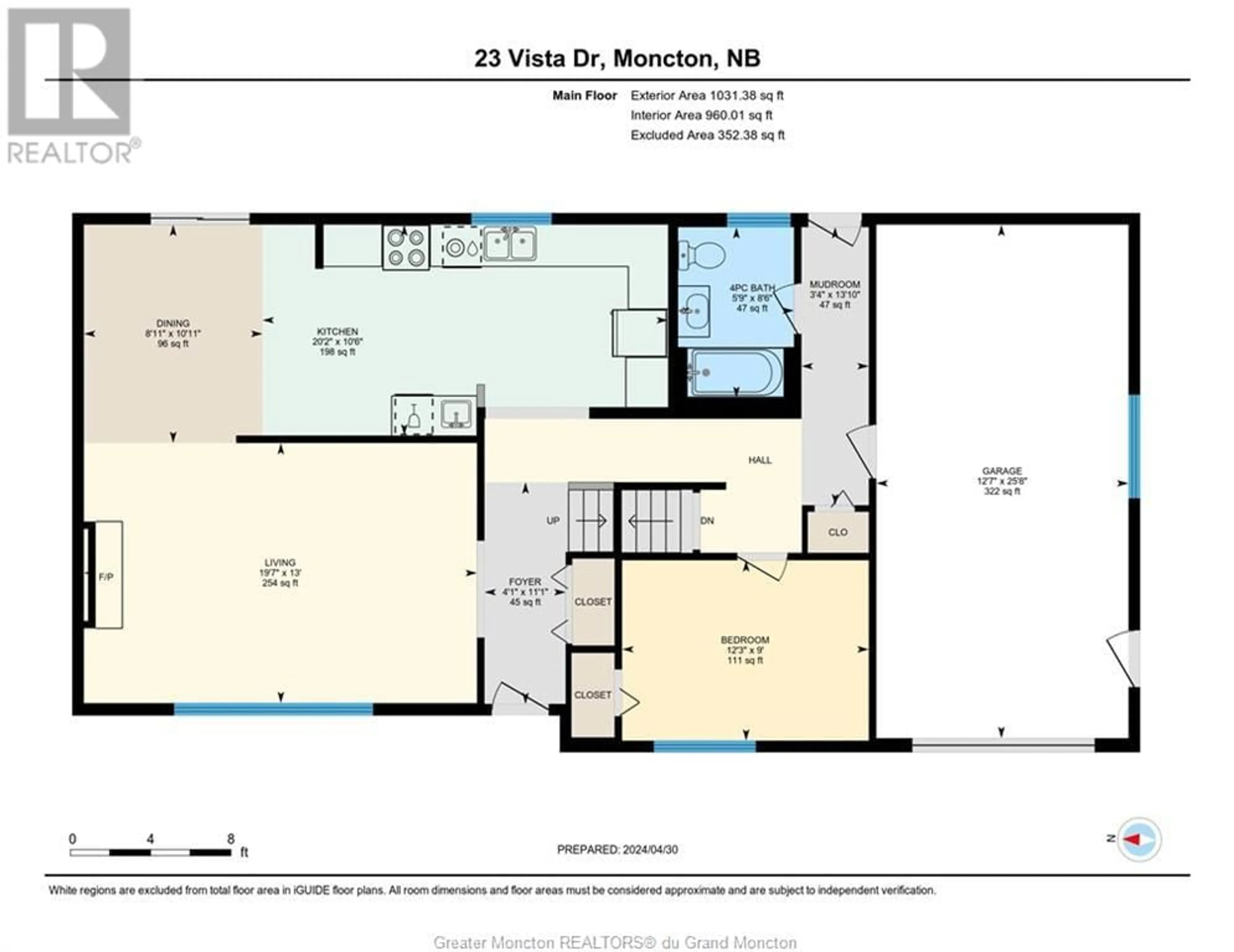 Floor plan for 23 Vista DR, Moncton New Brunswick E1A4L6