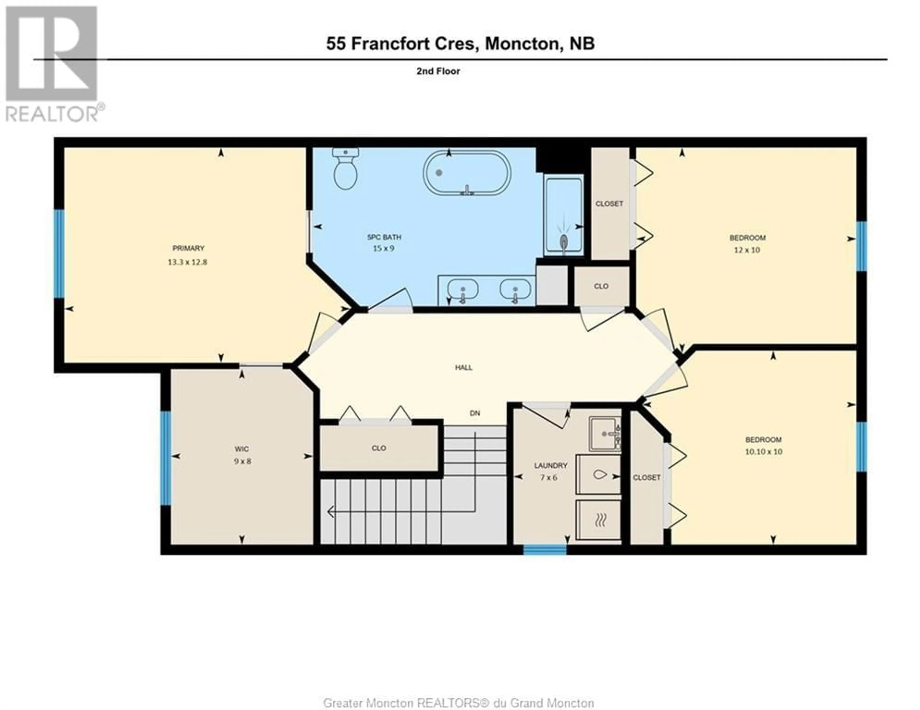 Floor plan for 55 Francfort CRES, Moncton New Brunswick E1G5W7
