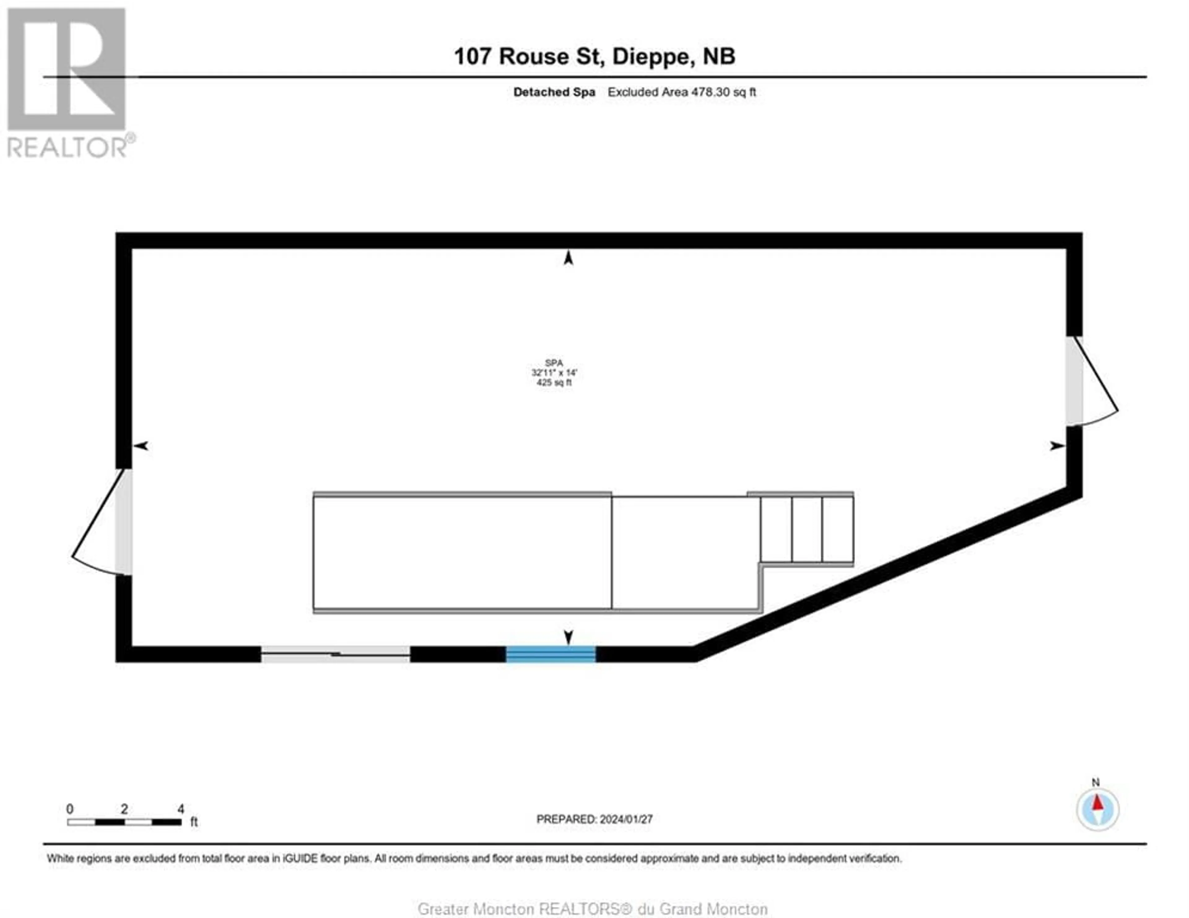 Floor plan for 107 Rouse ST, Dieppe New Brunswick E1A0W2