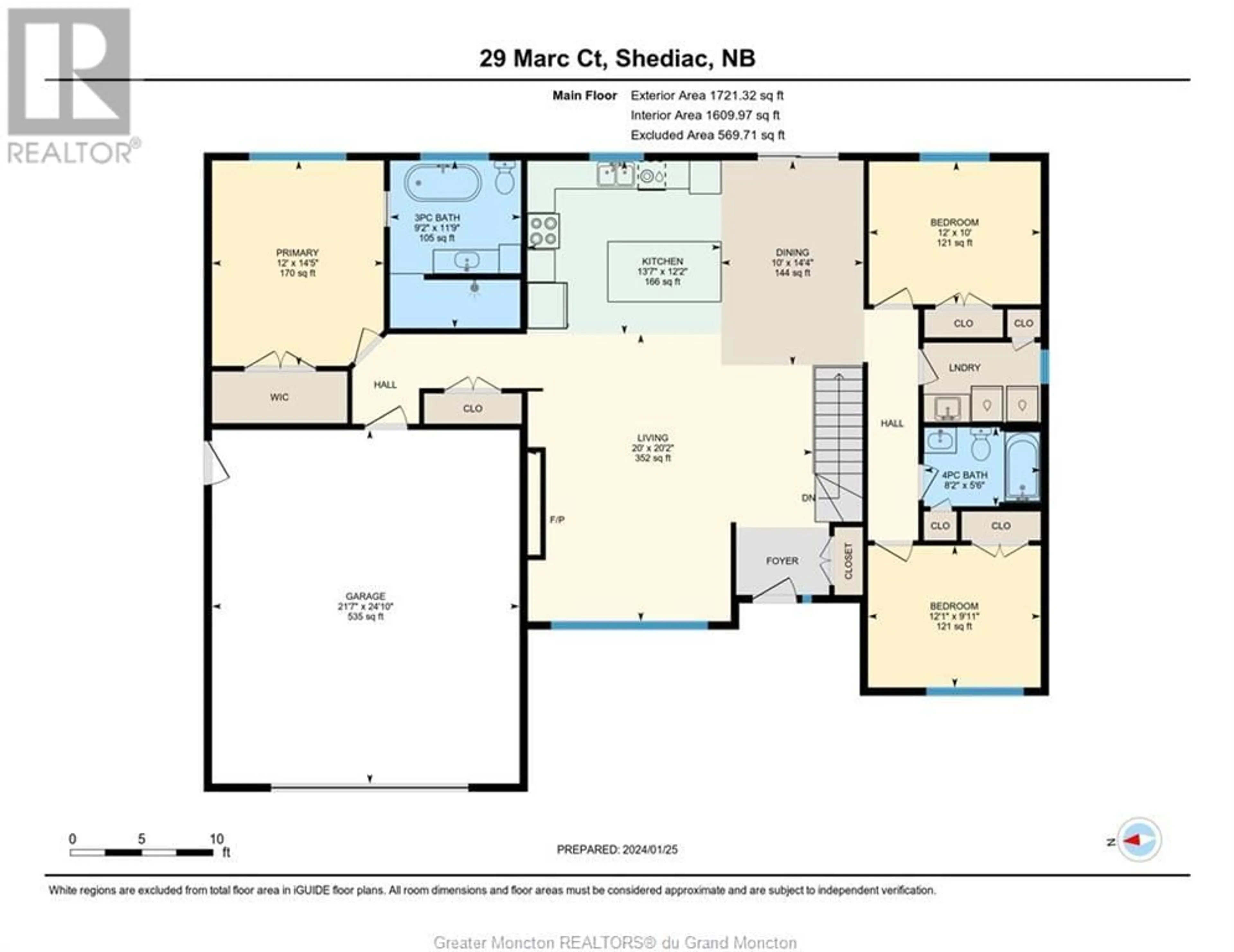Floor plan for 29 Marc CRT, Shediac New Brunswick E4P0A9