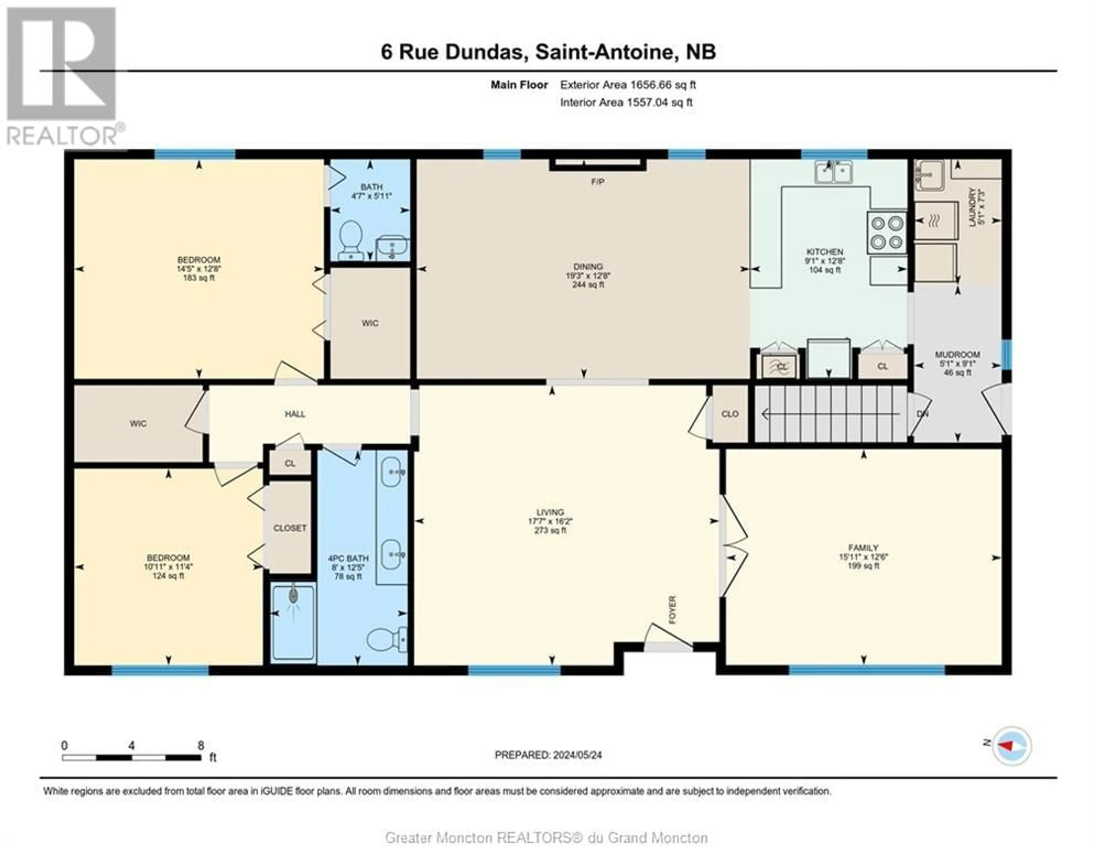 Floor plan for 6 Dundas, Saint-Antoine New Brunswick E4V1N8