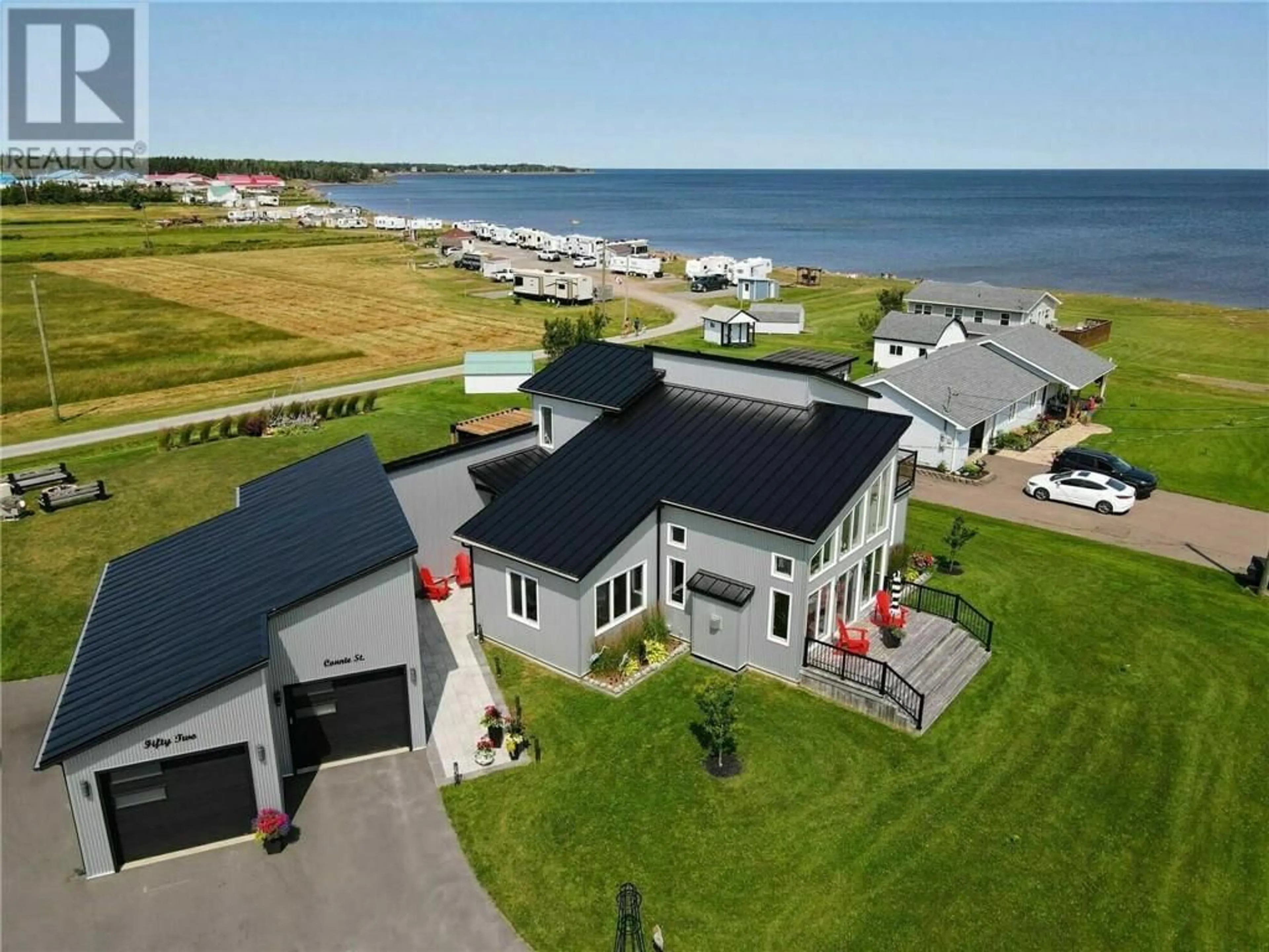 A pic from outside/outdoor area/front of a property/back of a property/a pic from drone, water/lake/river/ocean view for 52 CONNIE, Trois Ruisseaux New Brunswick E4N2V2