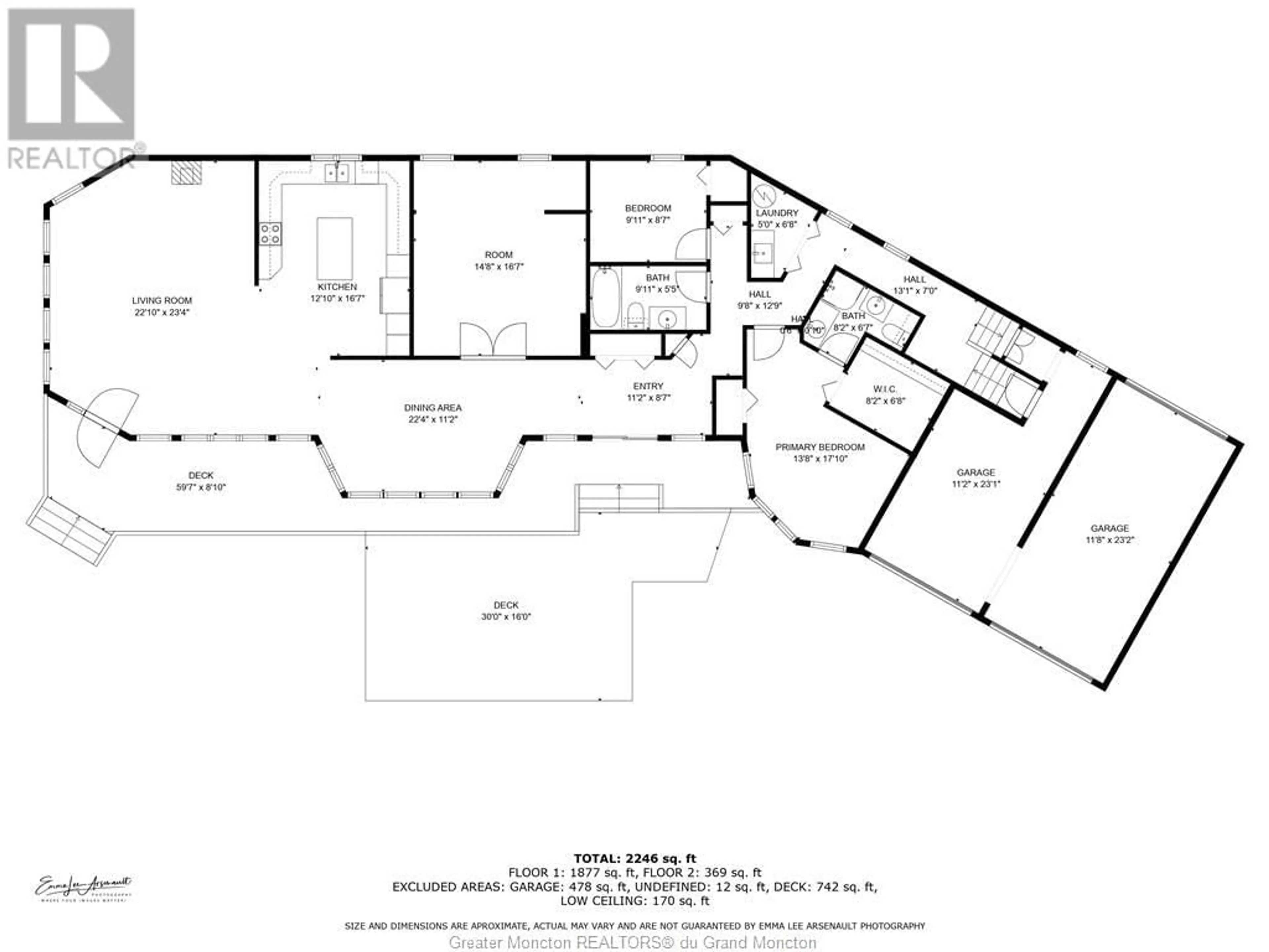 Floor plan for 2 de la Plage, Beaubassin East New Brunswick E4P7E3