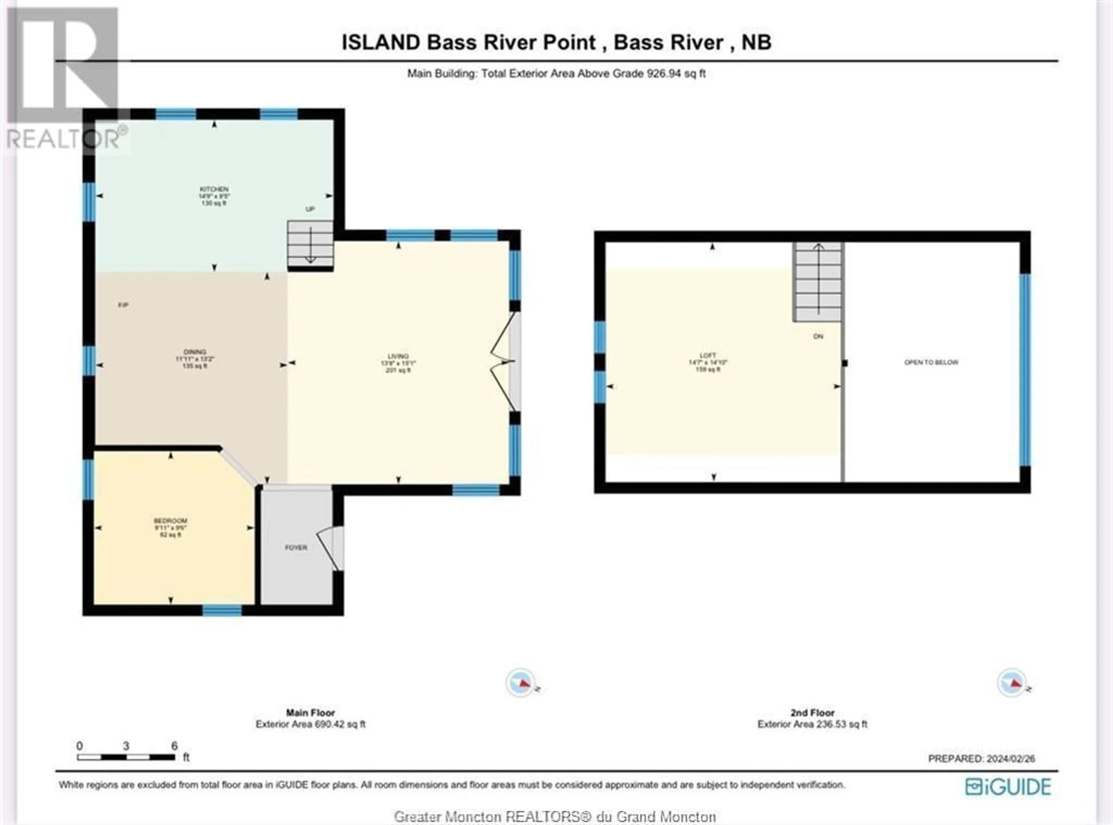 Floor plan for WATERFRONT Bass River Point, Bass River New Brunswick E4T1A6