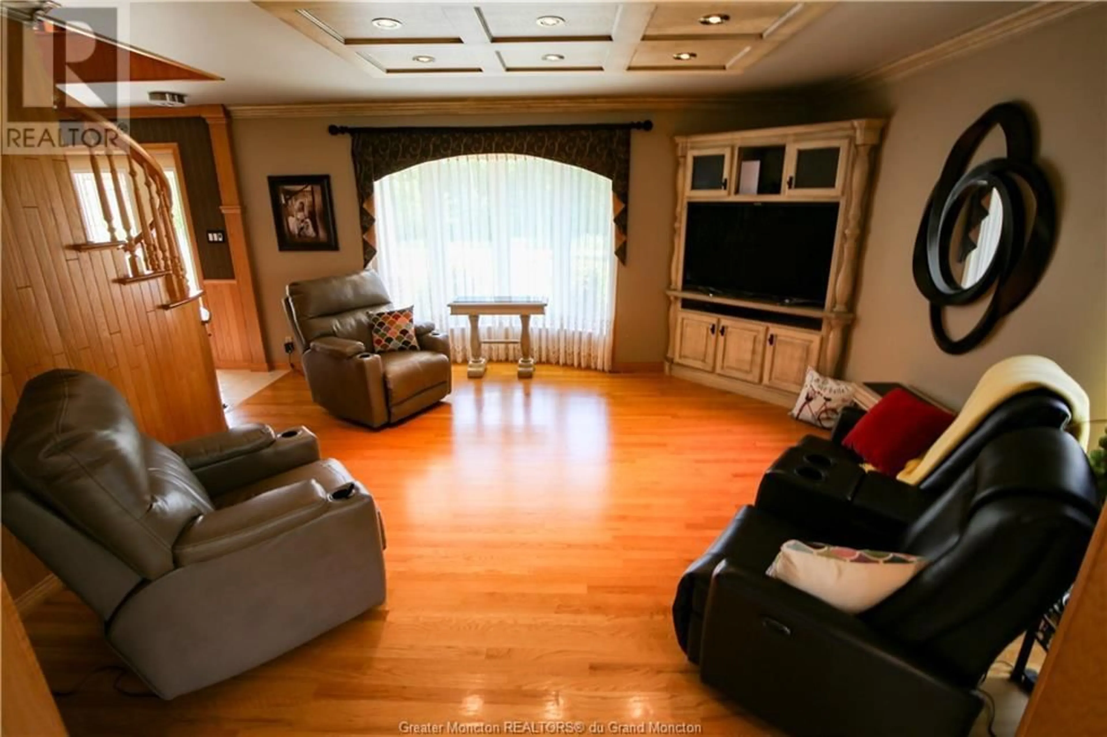 Living room, wood floors for 599 West River Road, Grand Falls New Brunswick E3Z1R7