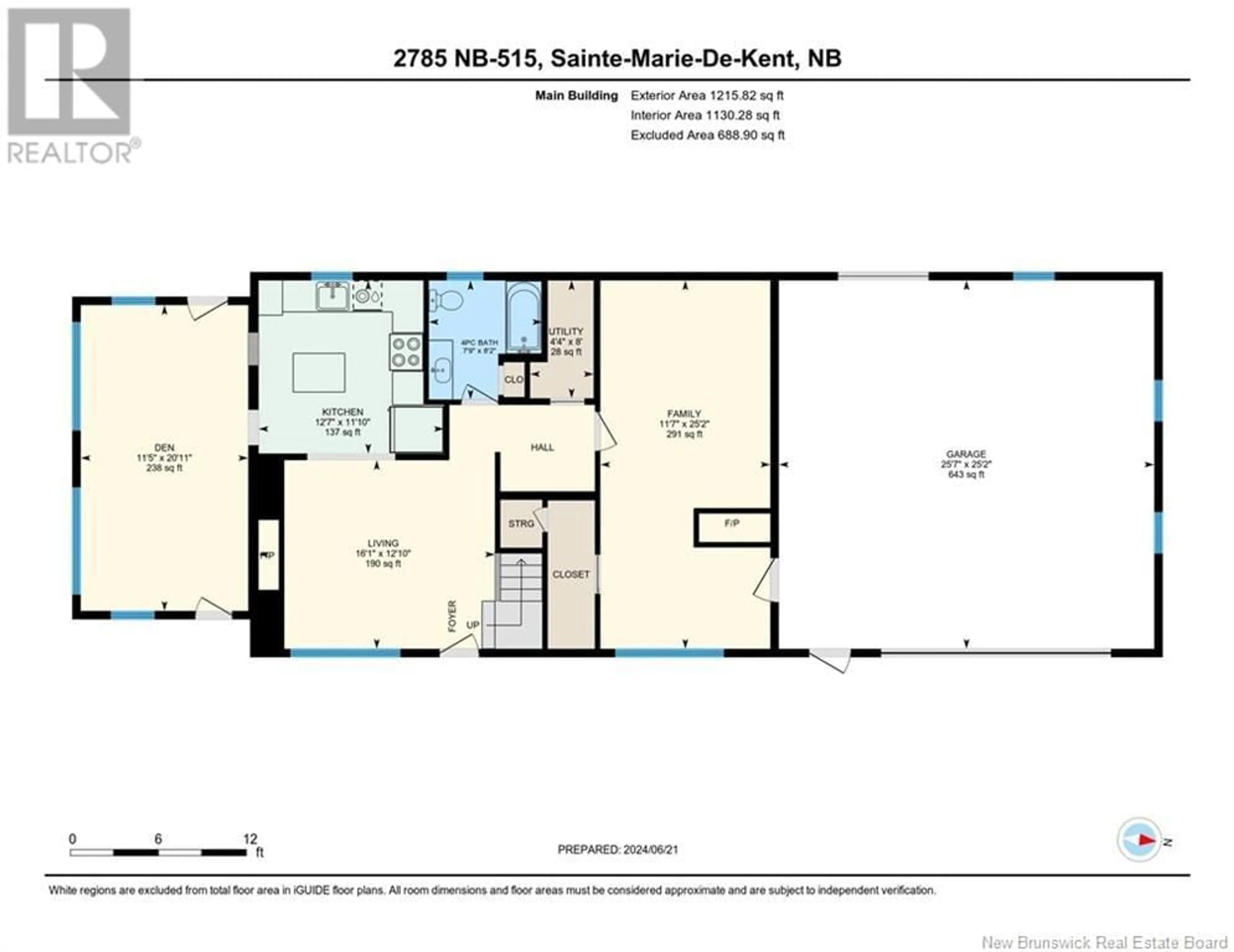 Floor plan for 2785 ROUTE 515, Sainte-Marie-De-Kent New Brunswick E4S2E7