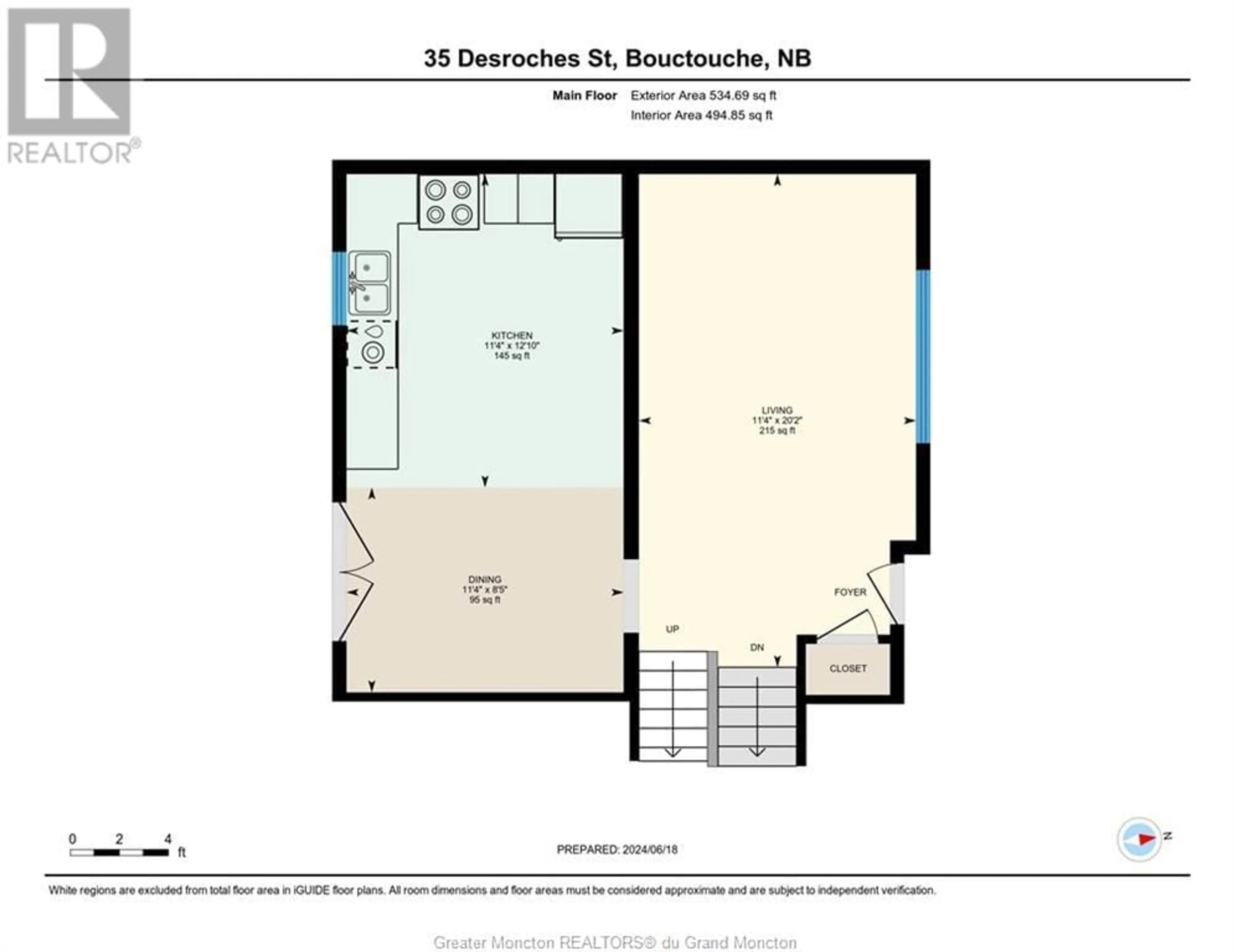 Floor plan for 35 Des Roches, Bouctouche New Brunswick E4S3B4