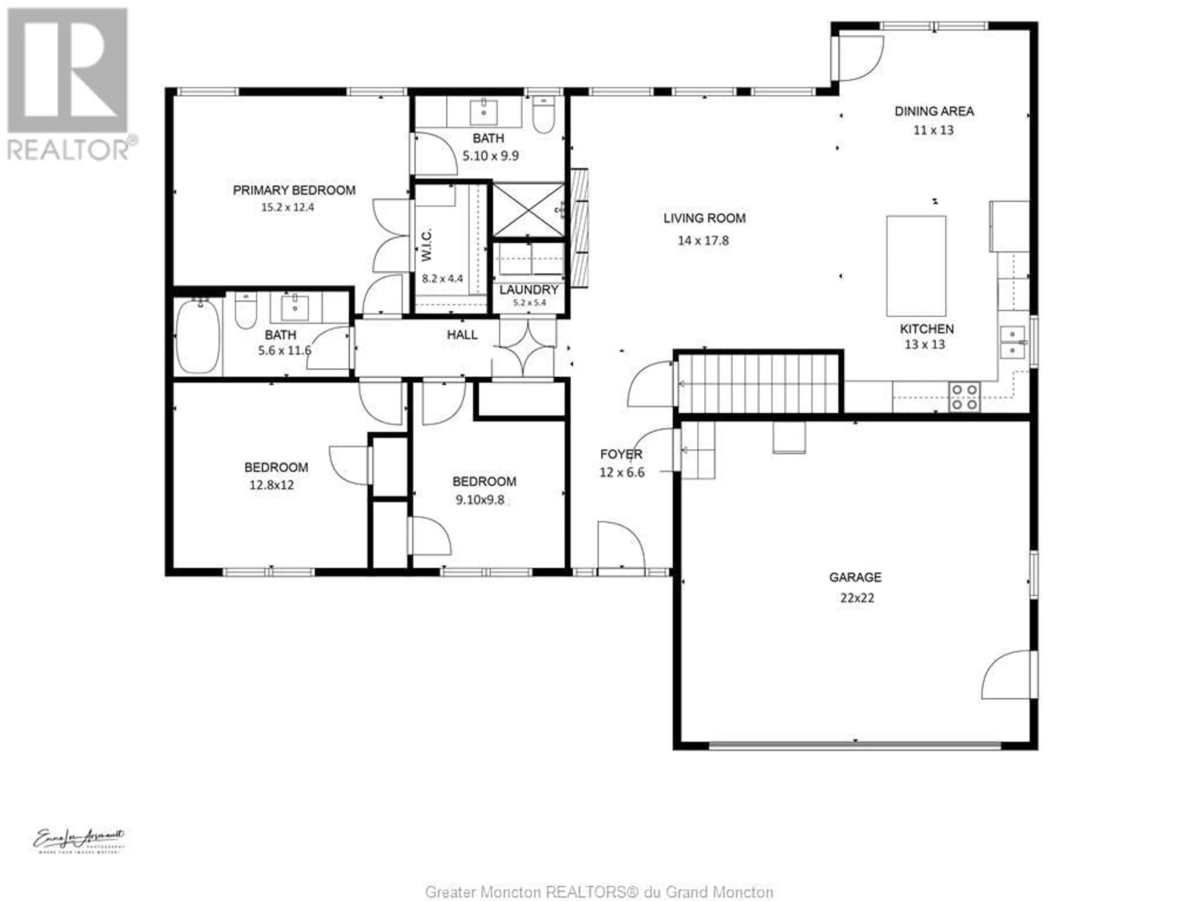 Floor plan for 55 Carter Street, Dieppe New Brunswick E1A0S5