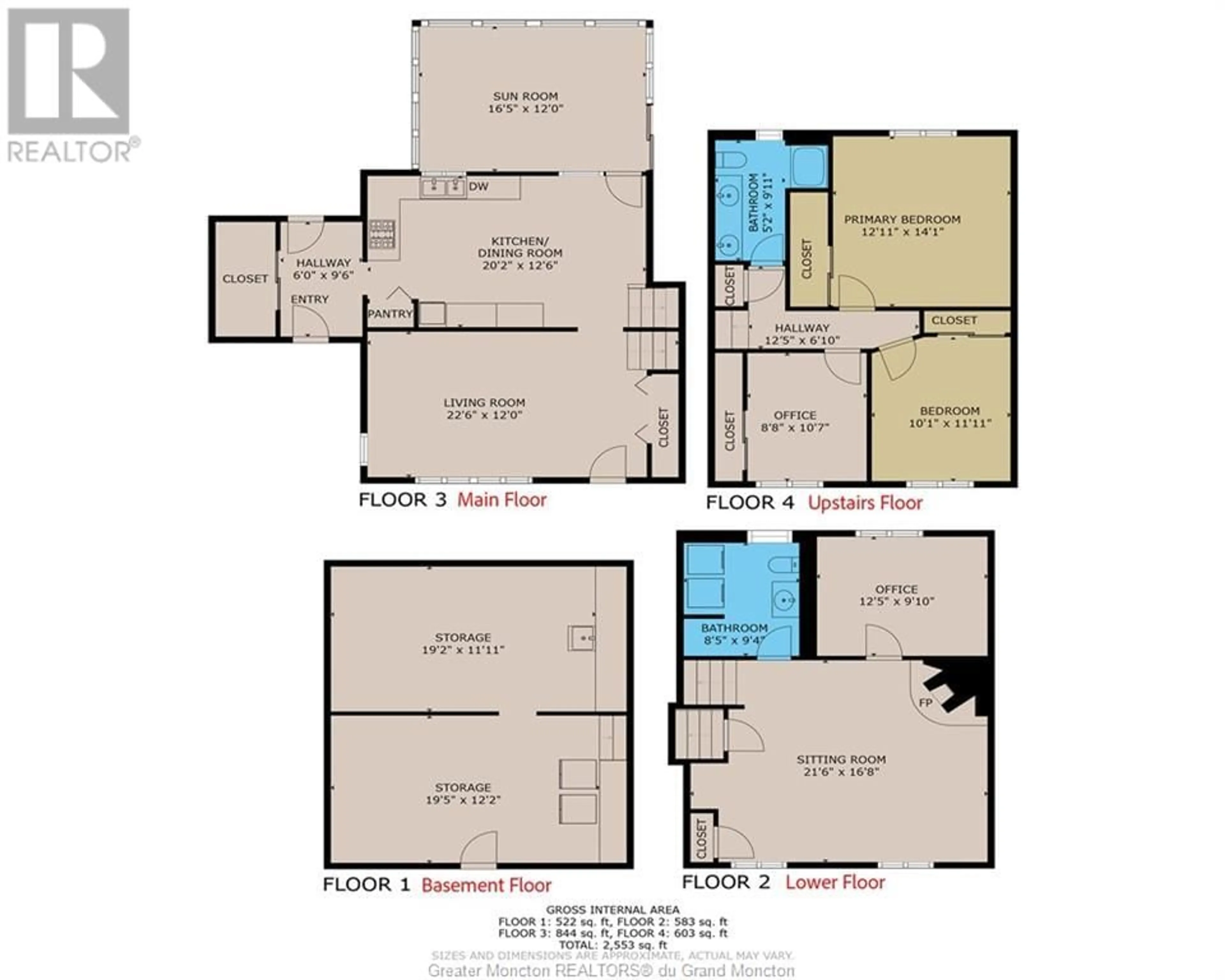 Floor plan for 172 Liberty CRES, Moncton New Brunswick E1A6K6