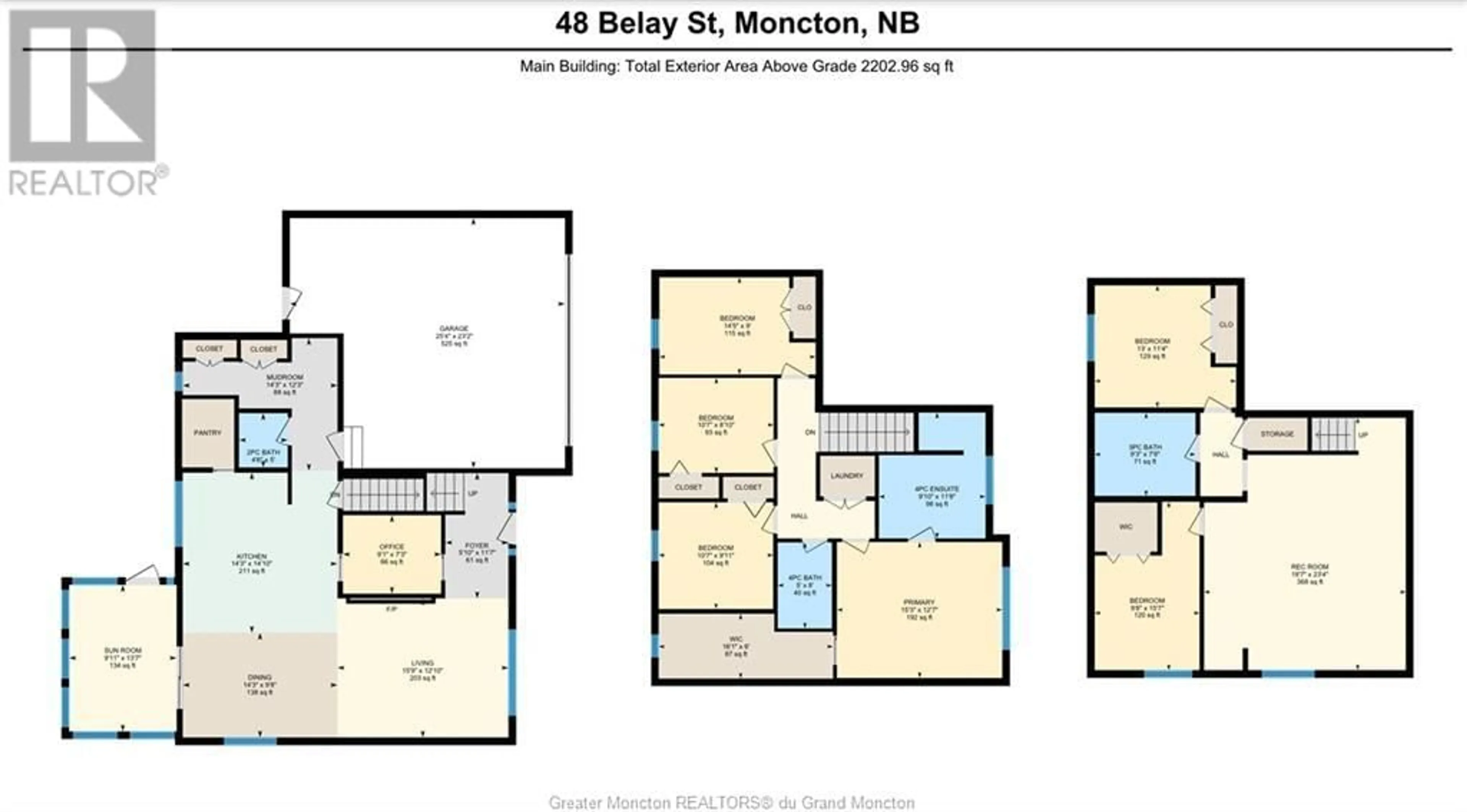 Floor plan for 48 Belay, Moncton New Brunswick E1G5V4