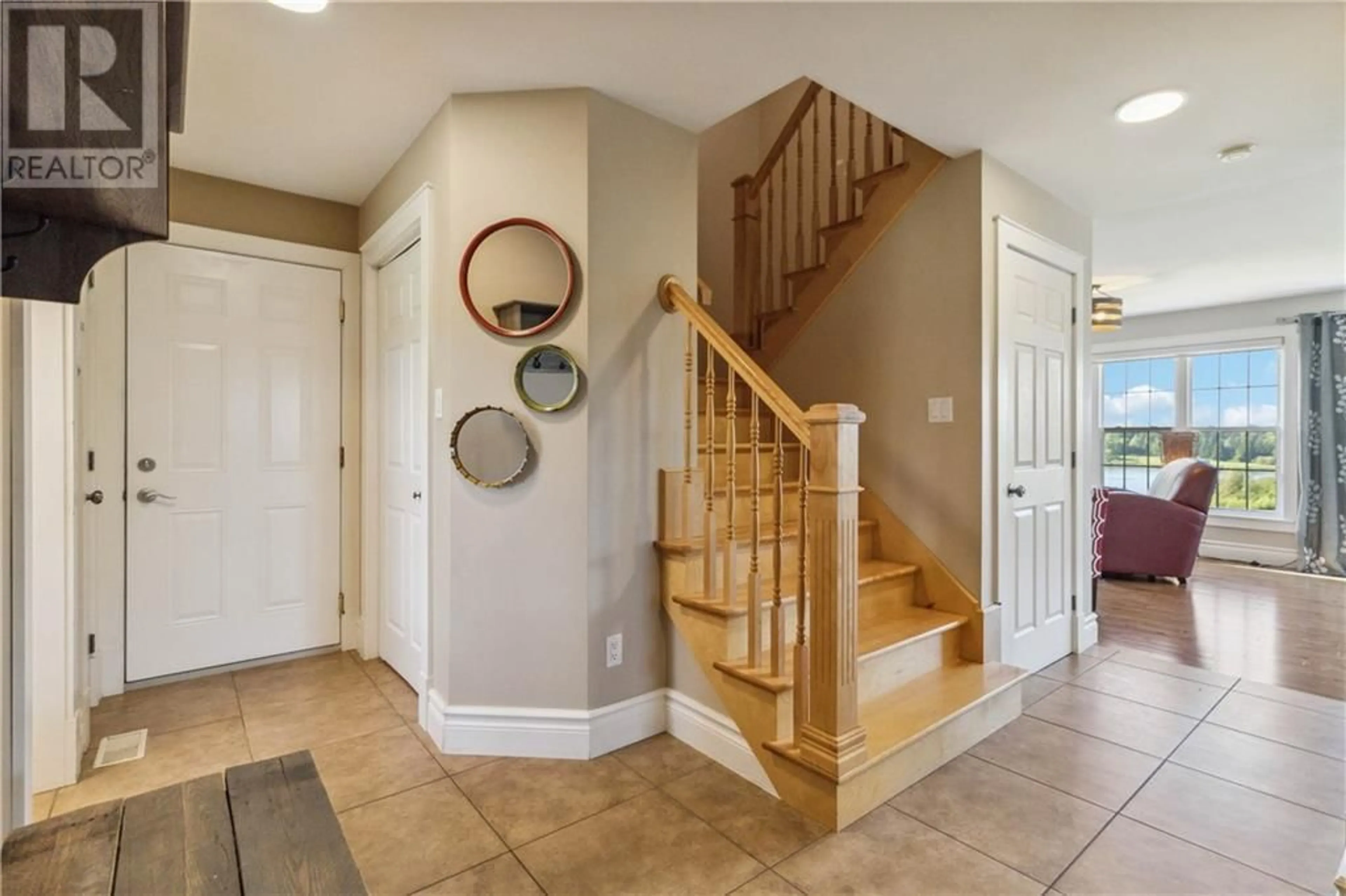 Indoor entryway, wood floors for 317 Des Roches Road, Bouctouche Bay New Brunswick E4S4M1