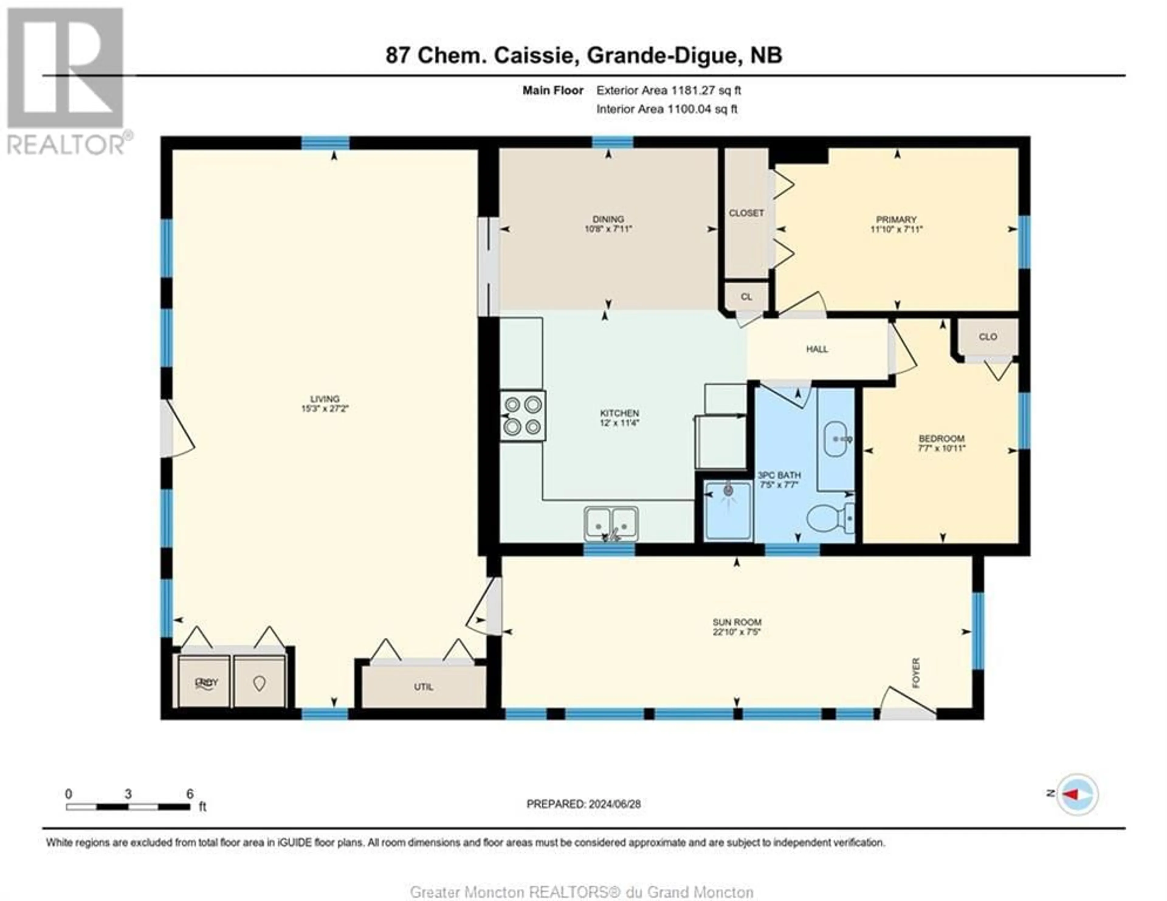 Floor plan for 87 Caissie, Grande-Digue New Brunswick E4R3Y3