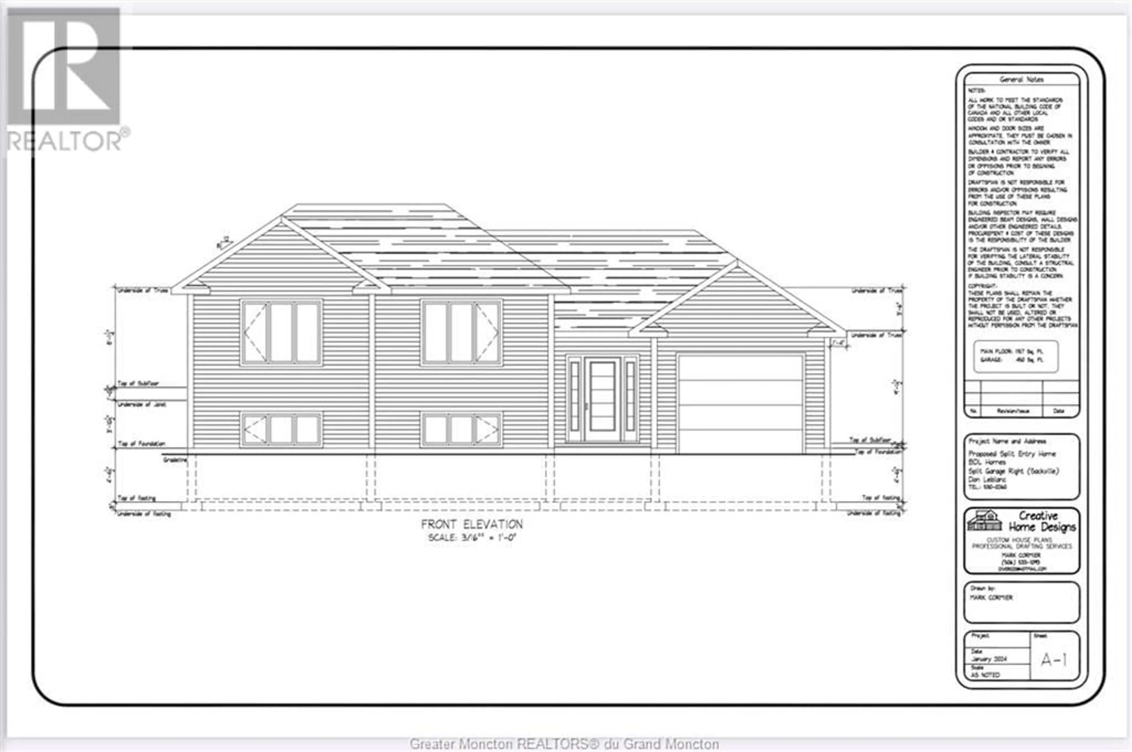 Frontside or backside of a home for 144 Queens RD, Sackville New Brunswick E4L2B6