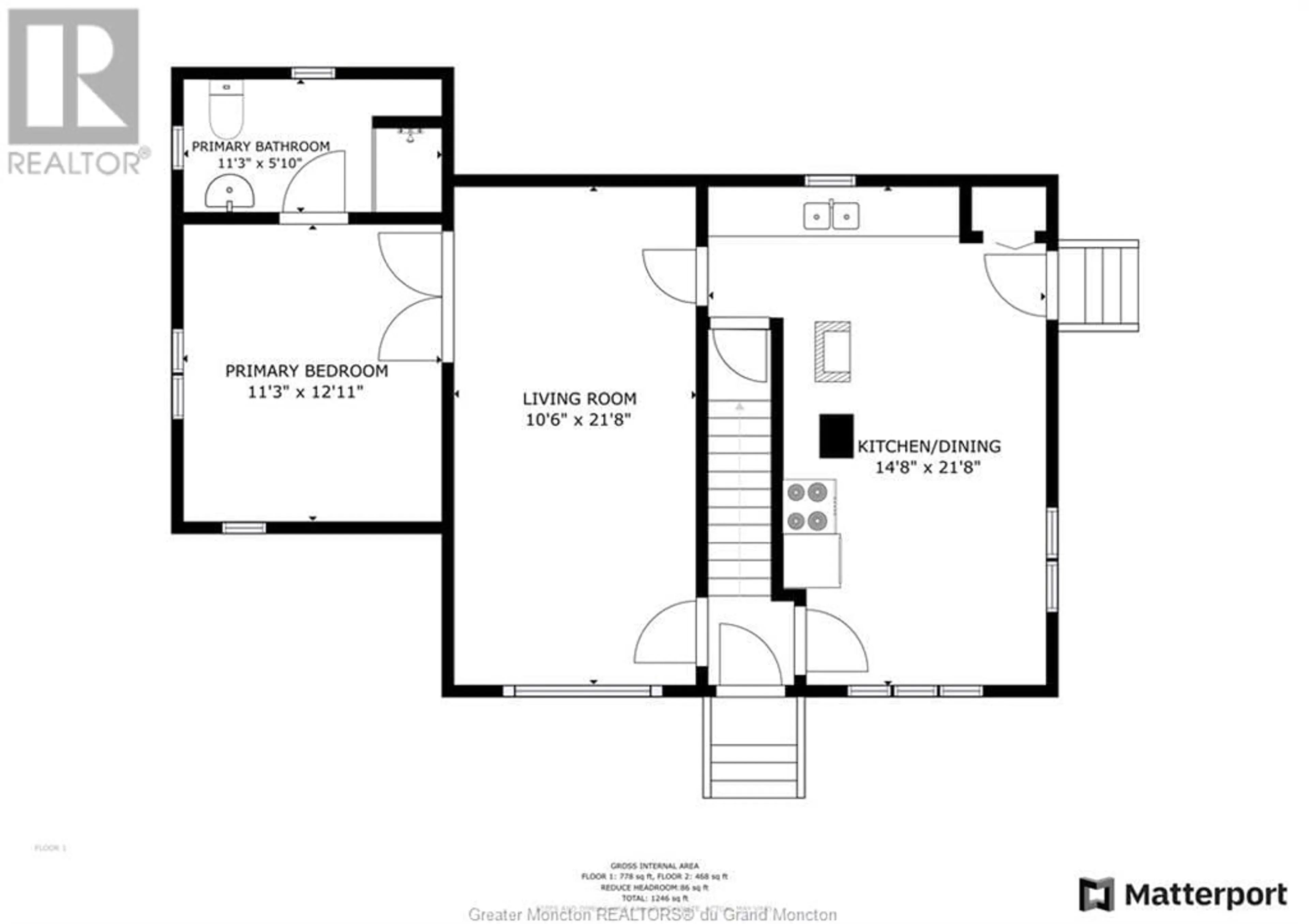 Floor plan for 22 Cape Spear Cross RD, Cape Spear New Brunswick E4M3C5