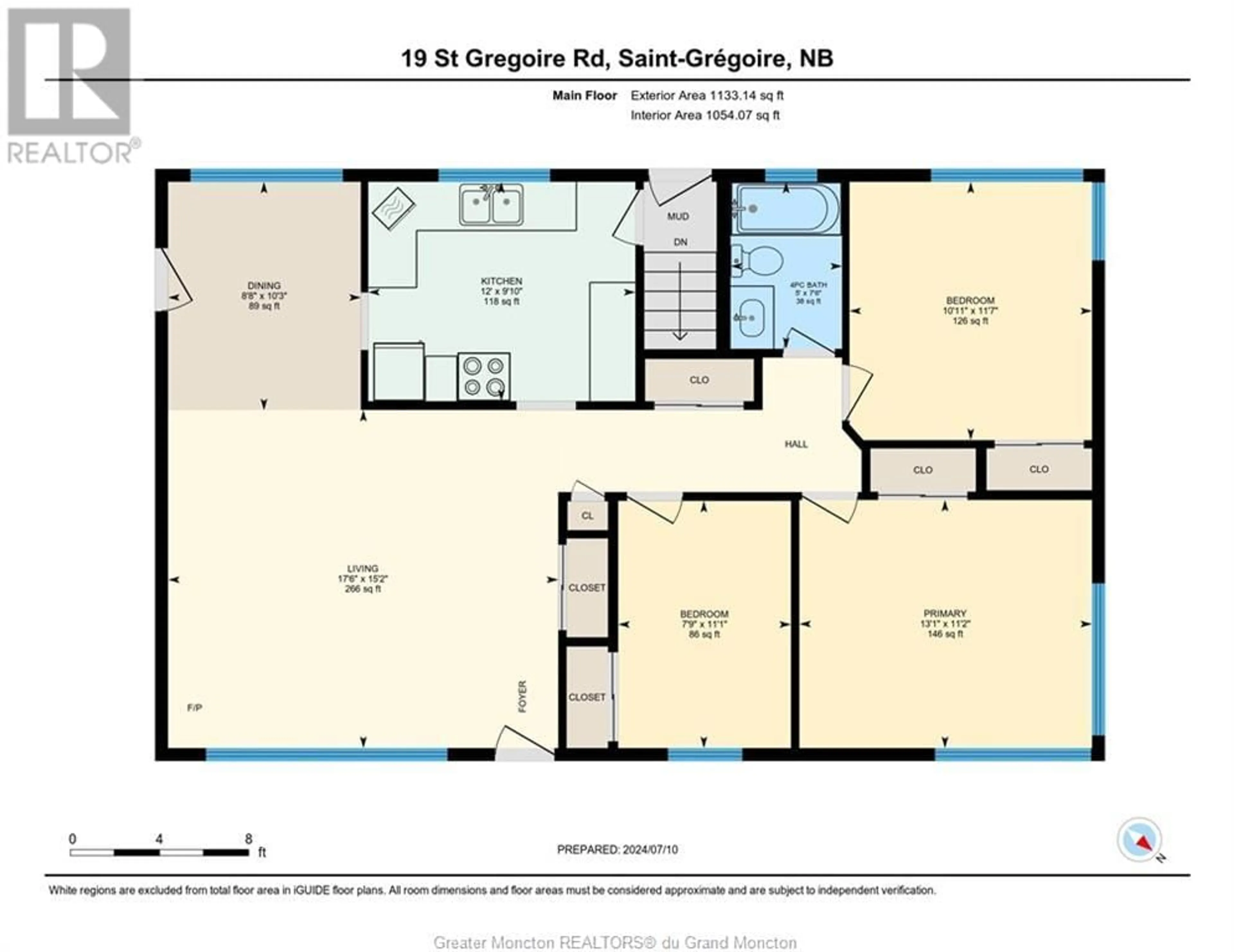 Floor plan for 19 Saint-Gregoire ST, Saint-Grégoire New Brunswick E4V2R2