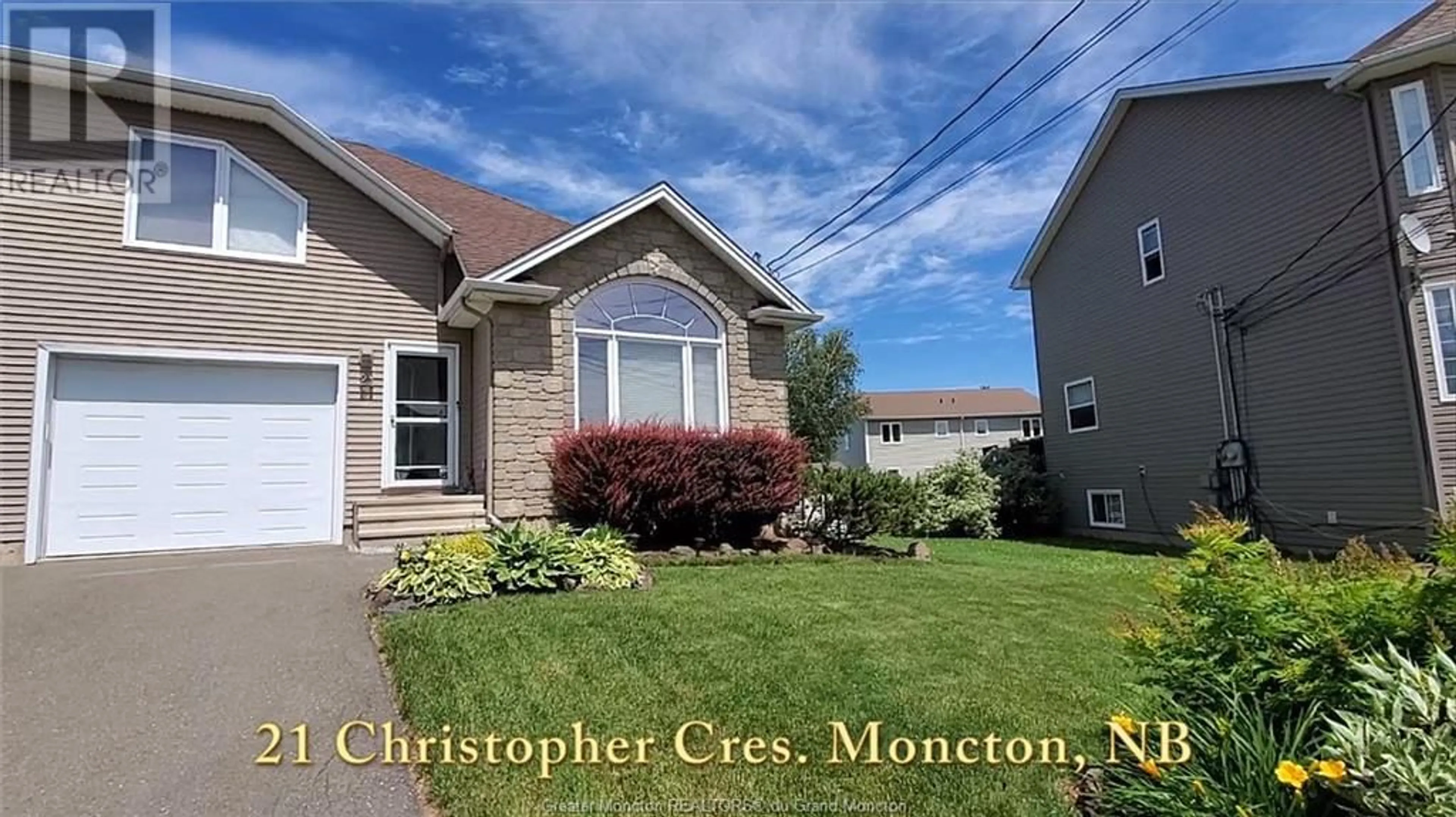 Frontside or backside of a home for 21 Christopher CRES, Moncton New Brunswick E1G0A4