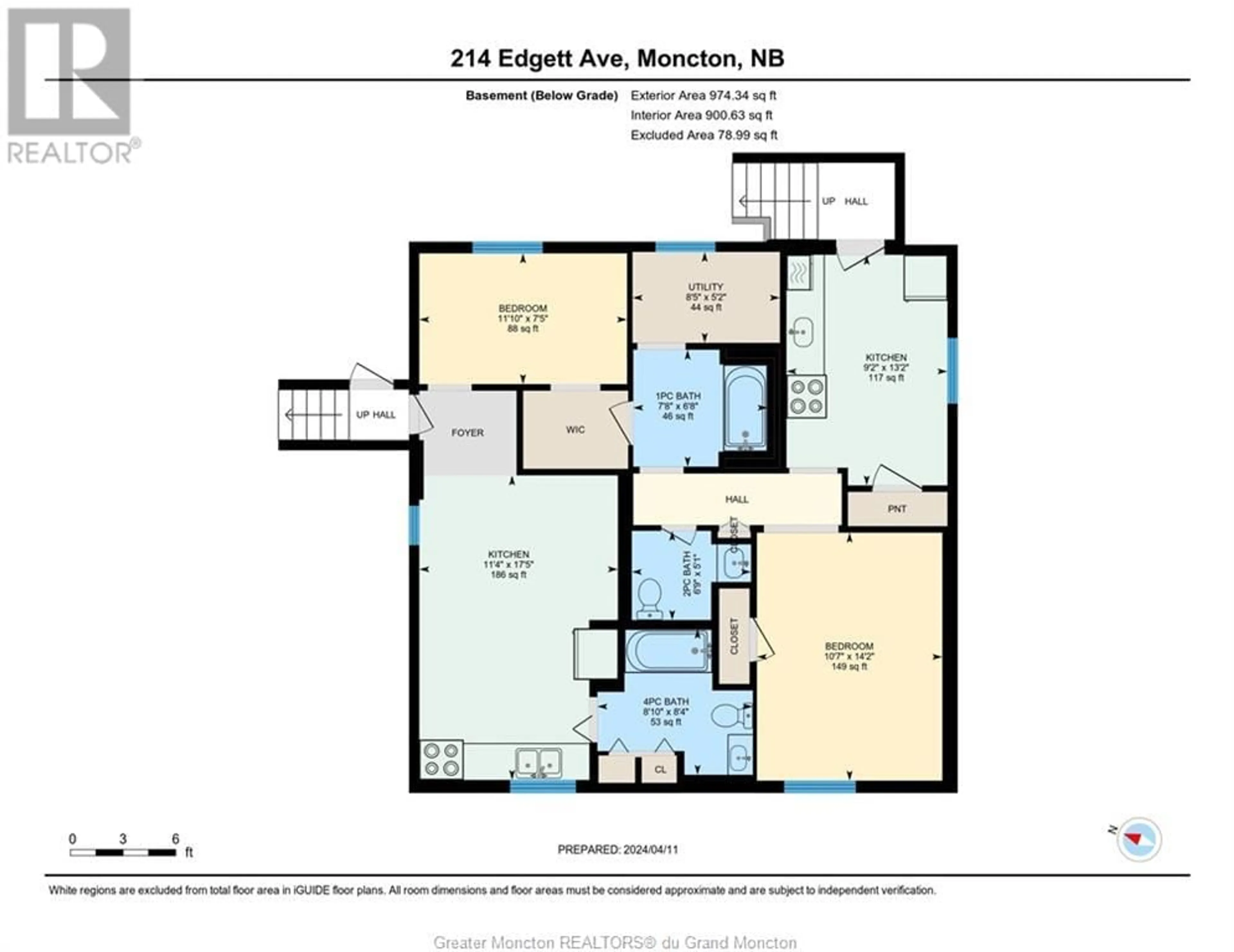 Floor plan for 214 Edgett AVE, Moncton New Brunswick E1C7B7