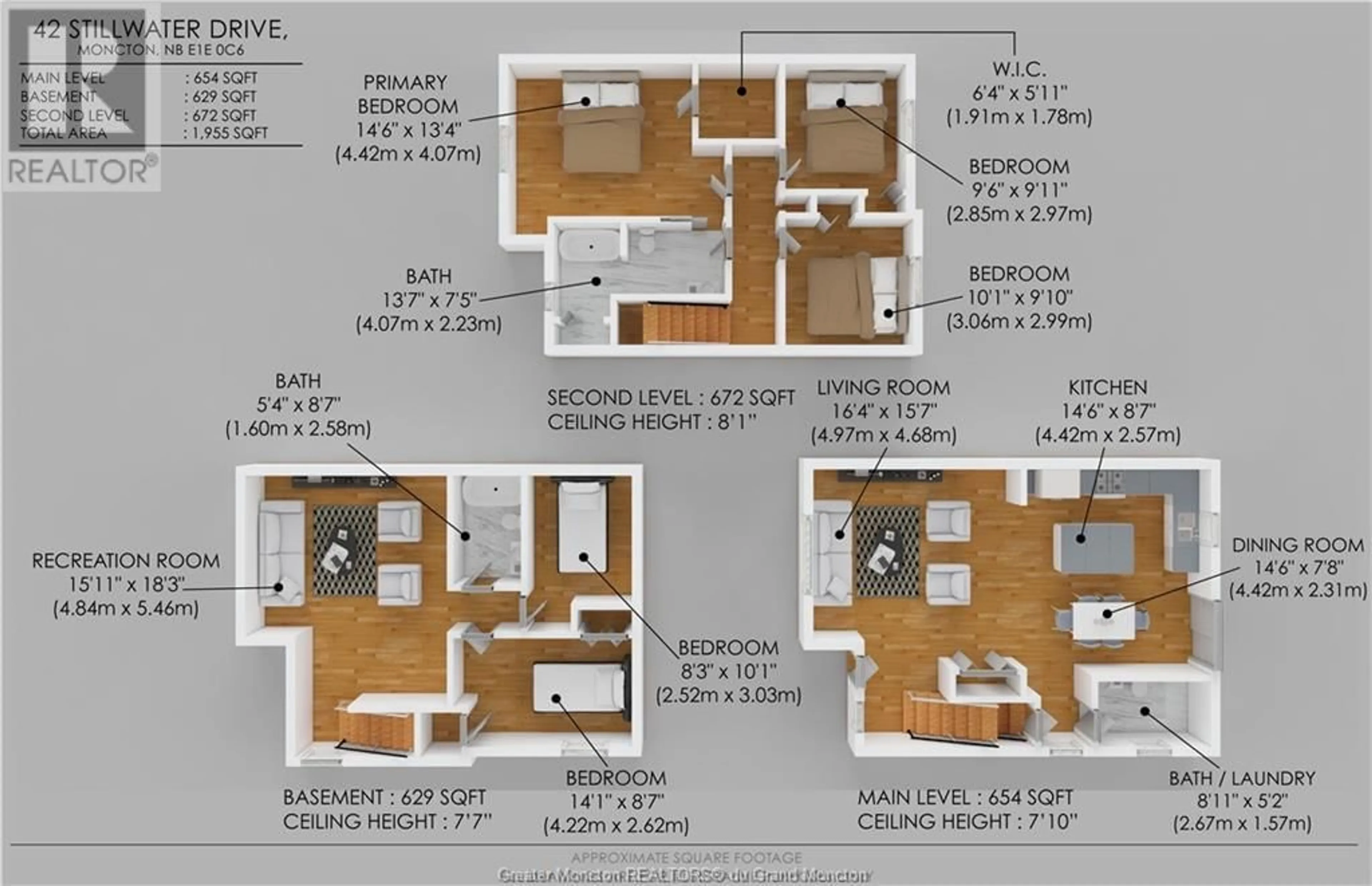 Floor plan for 42 Stillwater DR, Moncton New Brunswick E1E0C6