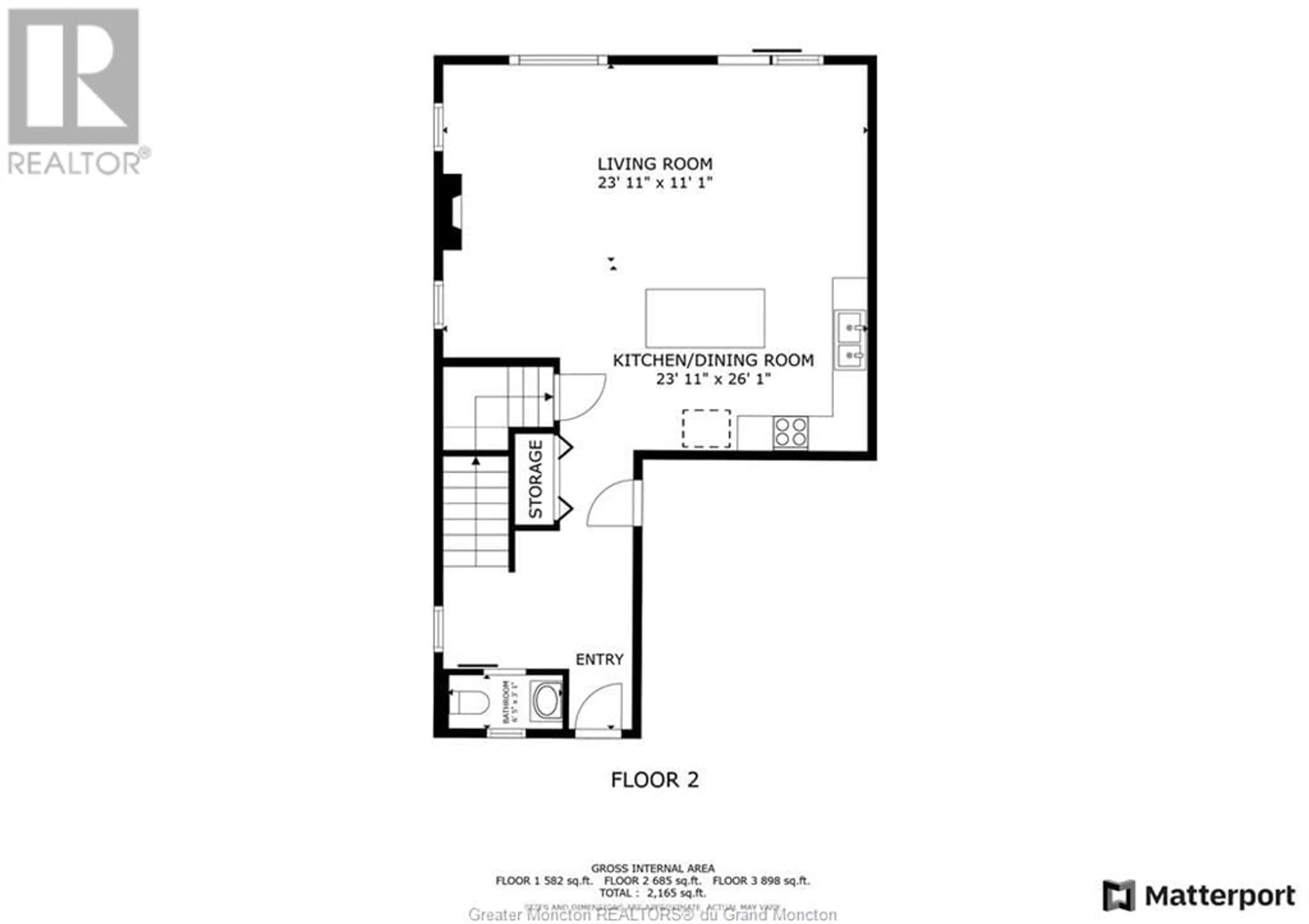 Floor plan for 67 Warner ST, Moncton New Brunswick E1A9C4