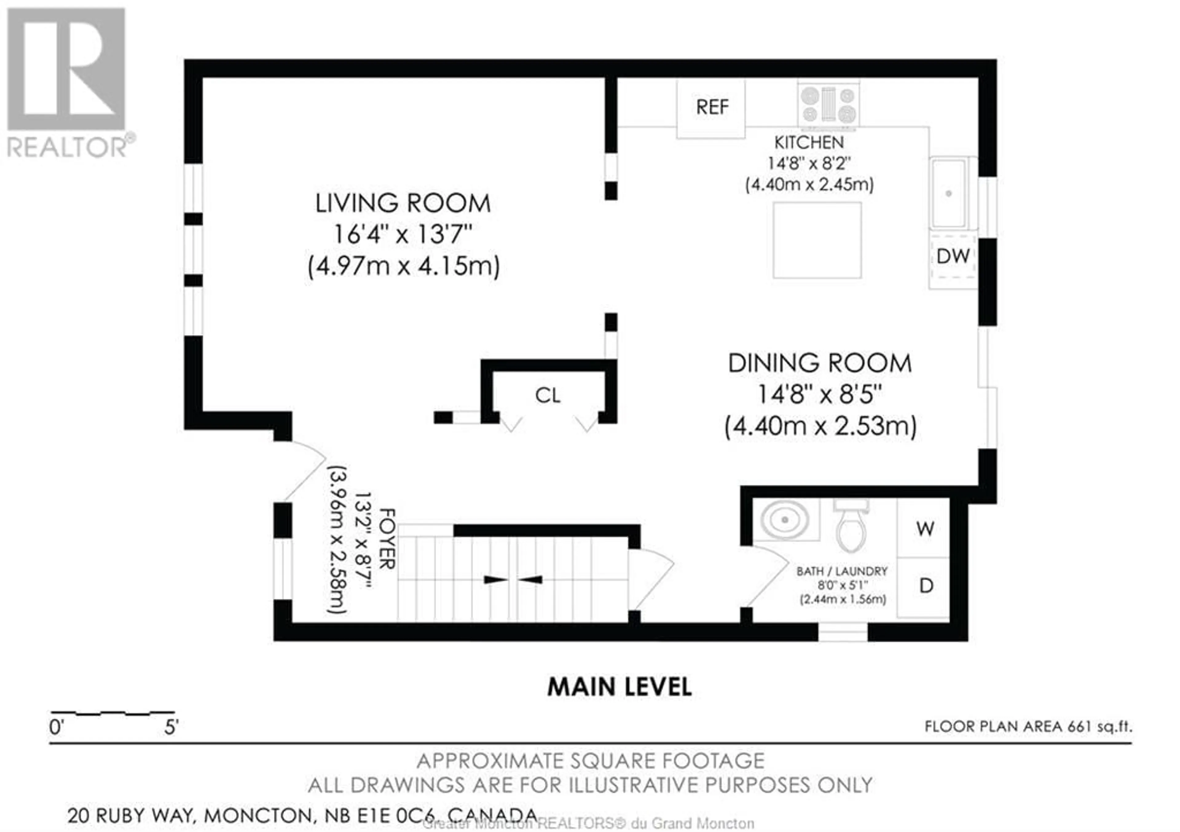 Floor plan for 20 Ruby Way, Moncton New Brunswick E1E0C6