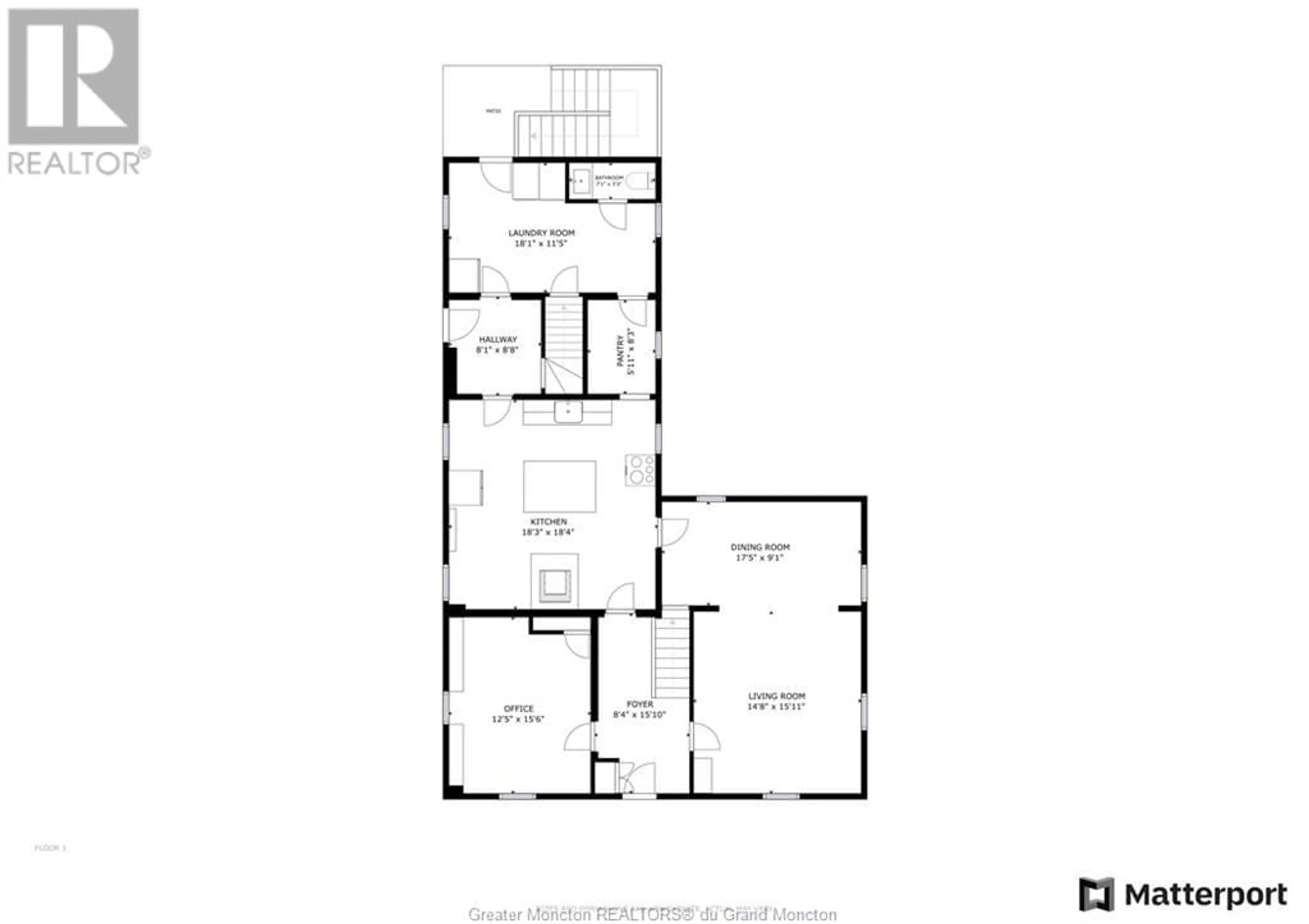 Floor plan for 277 Route 955, Bayfield New Brunswick E4M3C1