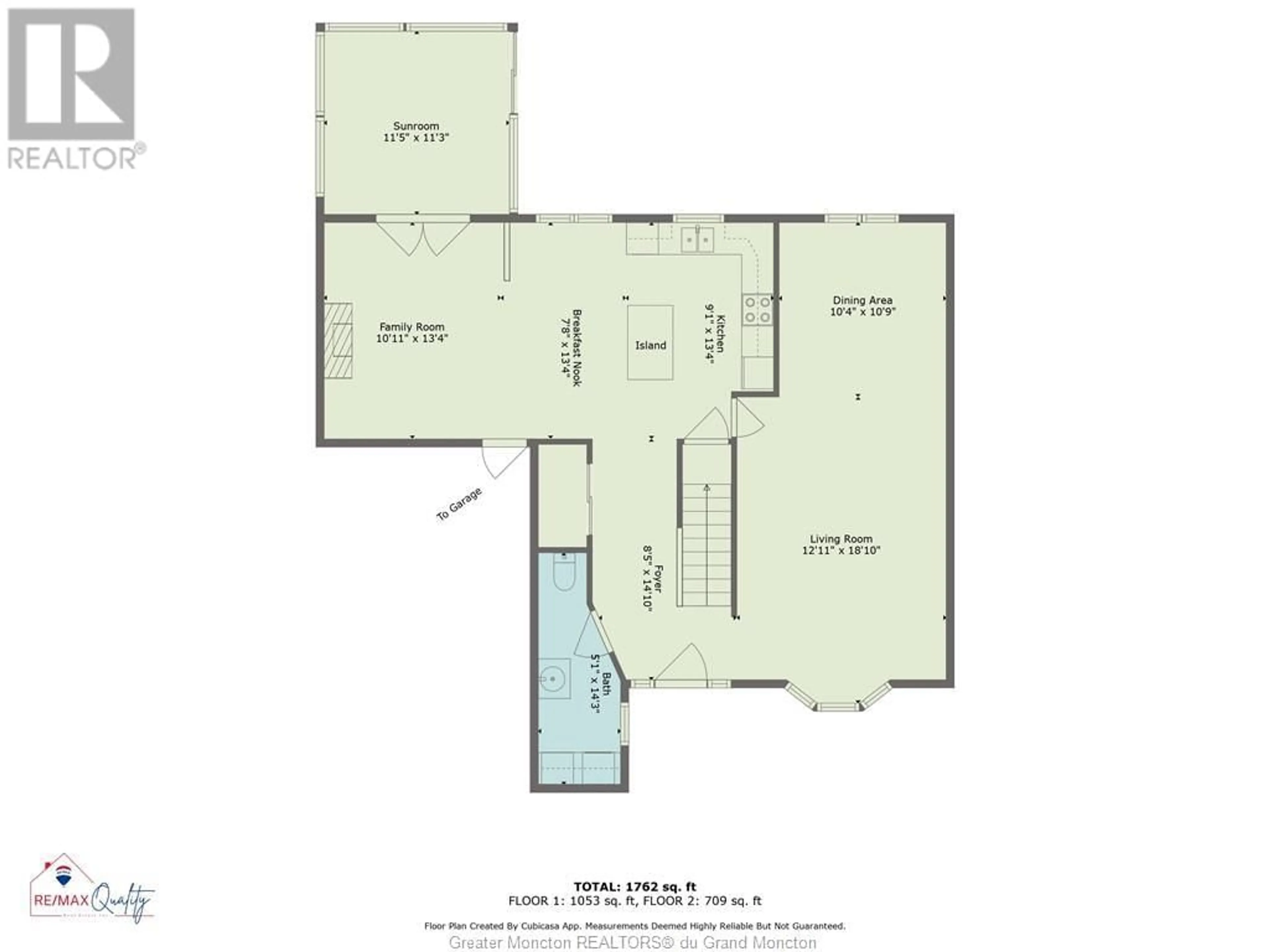 Floor plan for 213 Shannon DR, Moncton New Brunswick E1G2G2