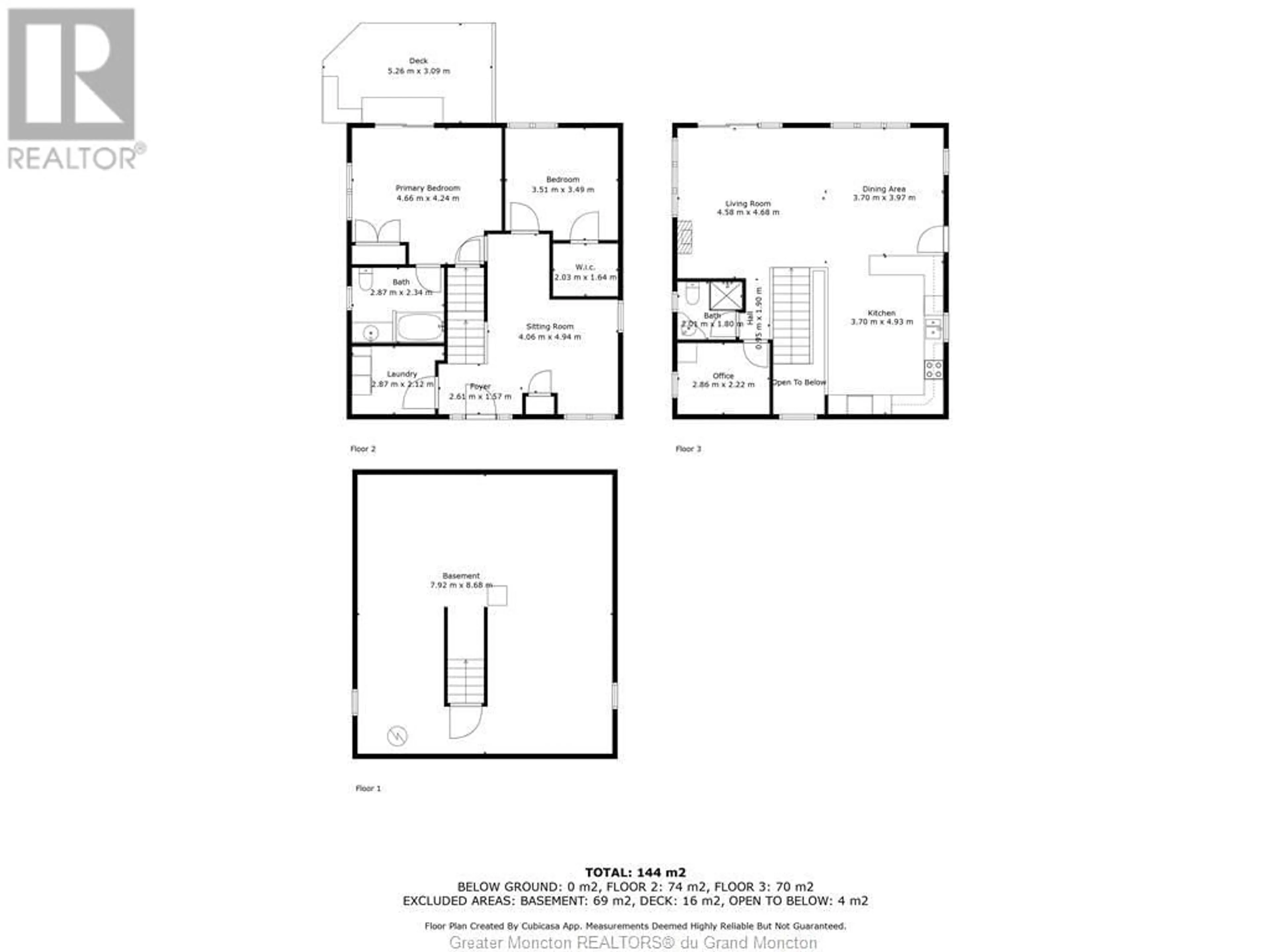 Floor plan for 18 Leandre, Grand-Barachois New Brunswick E4P7S1