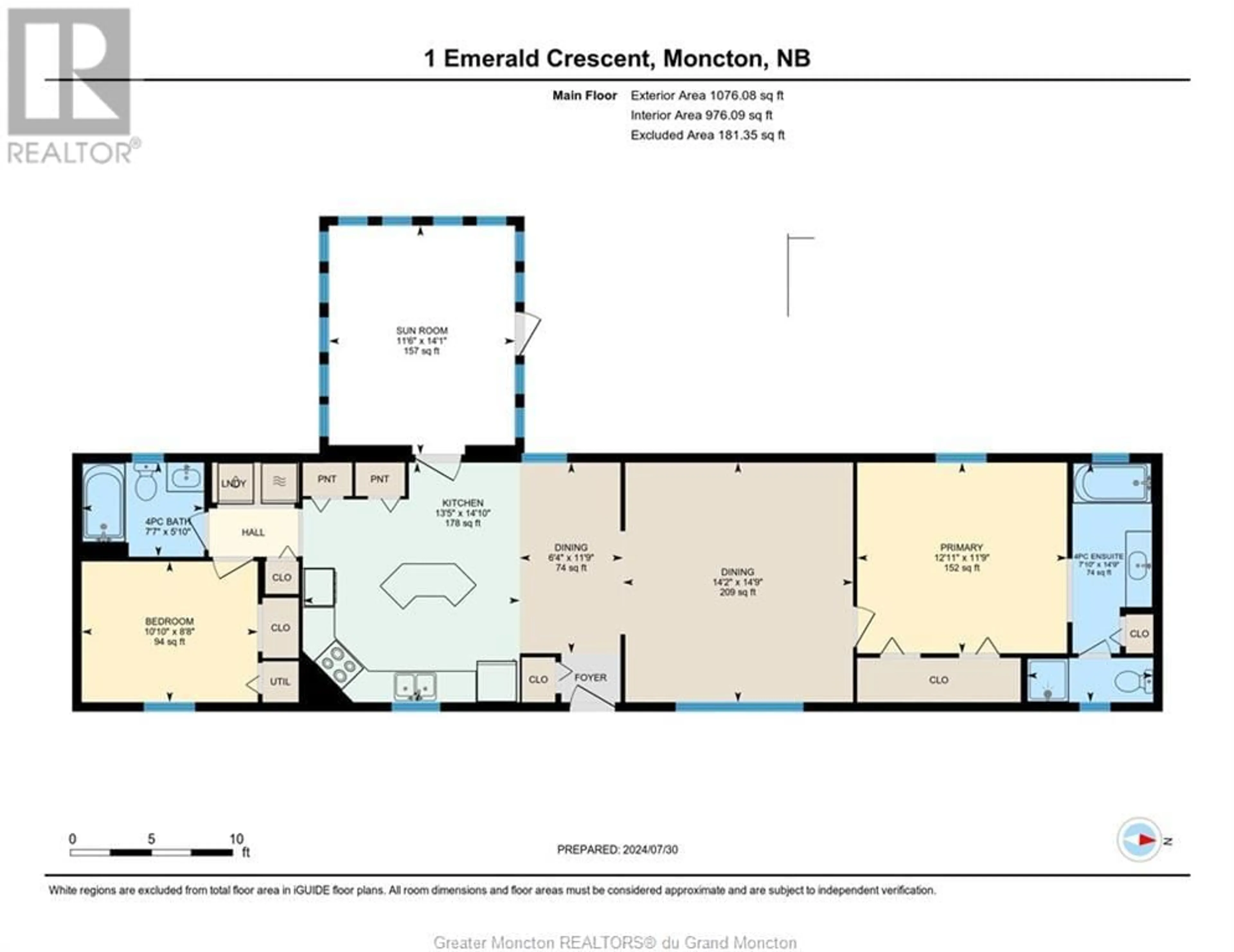 Floor plan for 1 Emerald CRES, Moncton New Brunswick E1H3E2