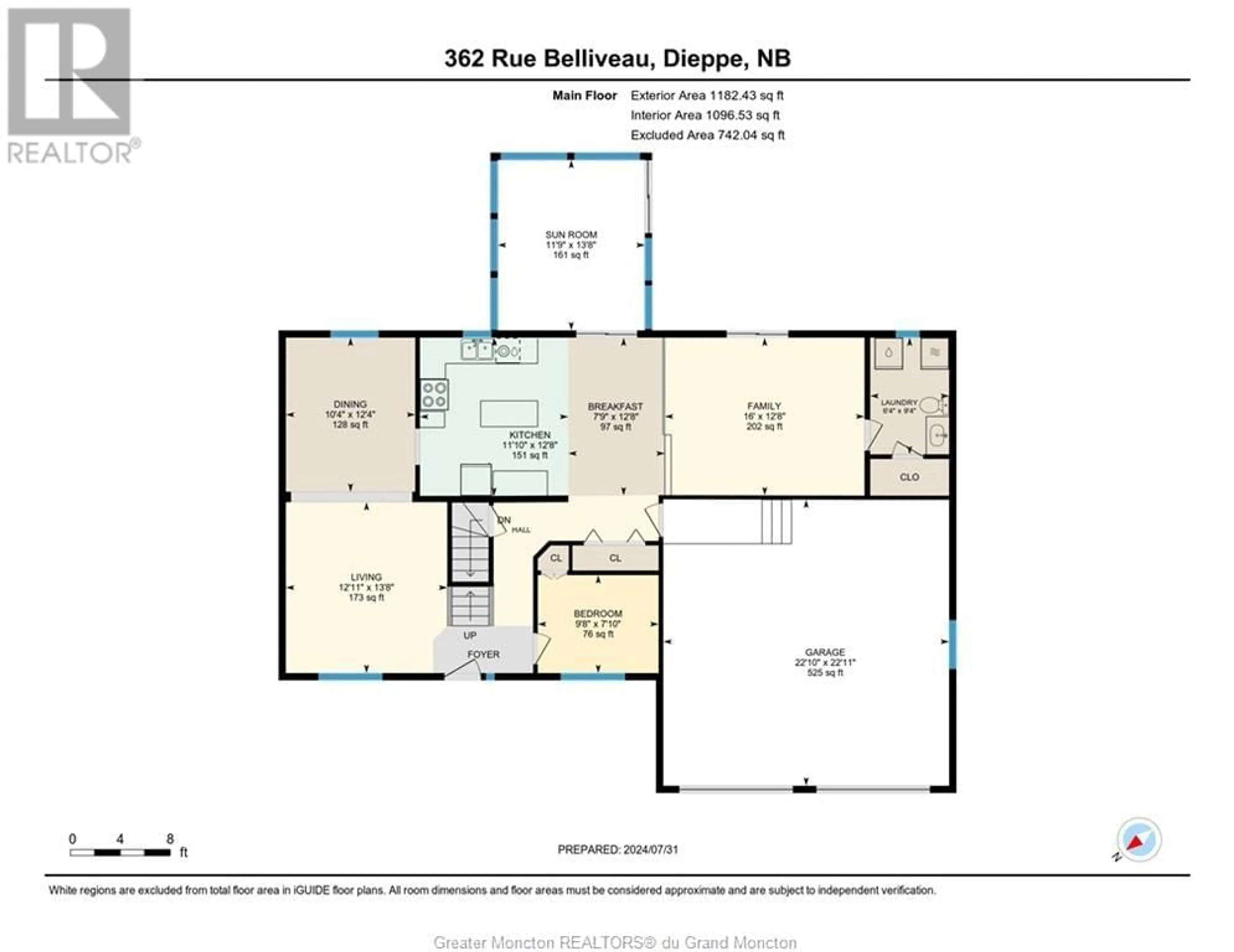 Floor plan for 362 Belliveau ST, Dieppe New Brunswick E1A6W6