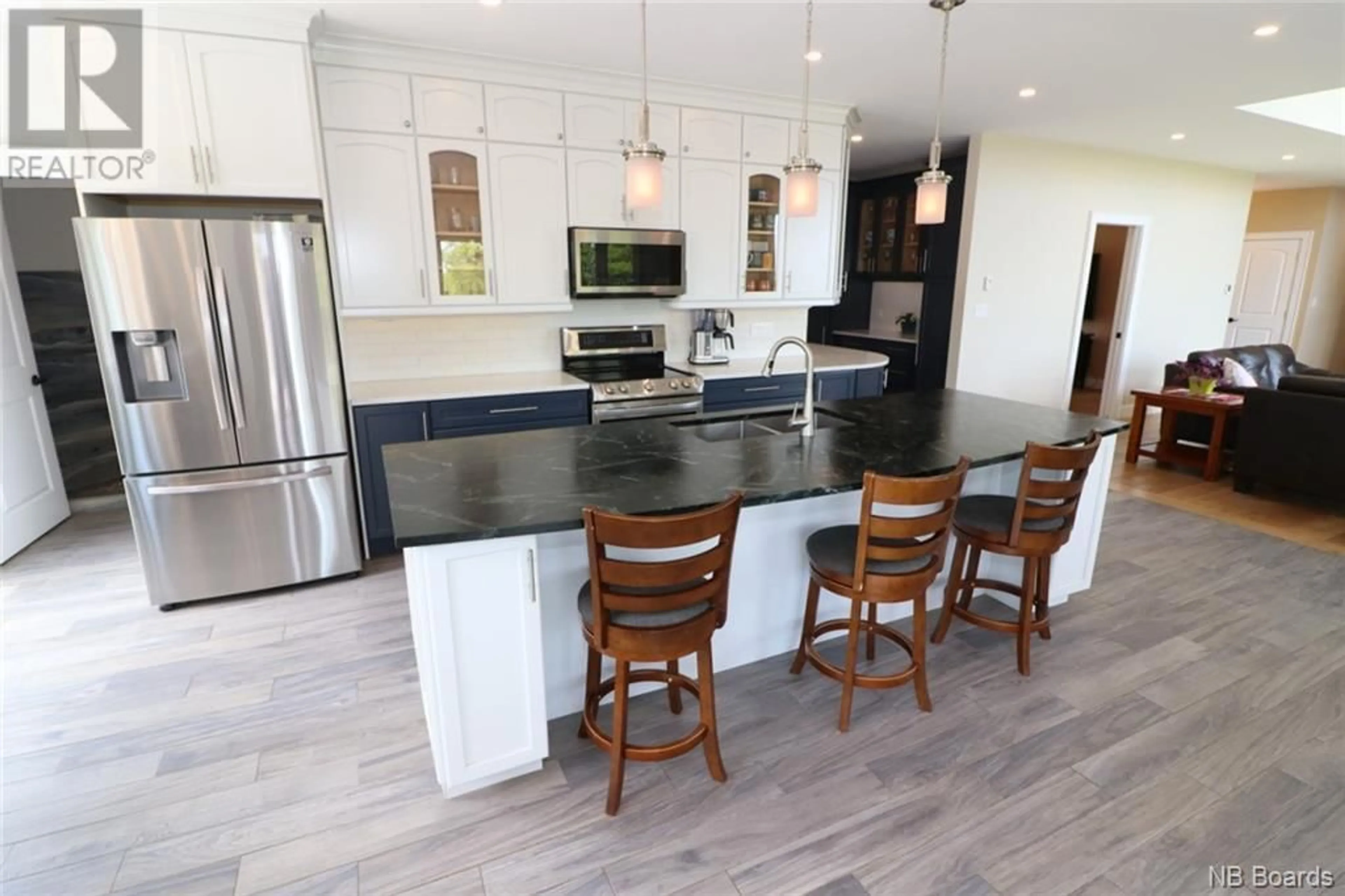 Open concept kitchen for 55 Bayview Heights, Grand Manan New Brunswick E5G1C1