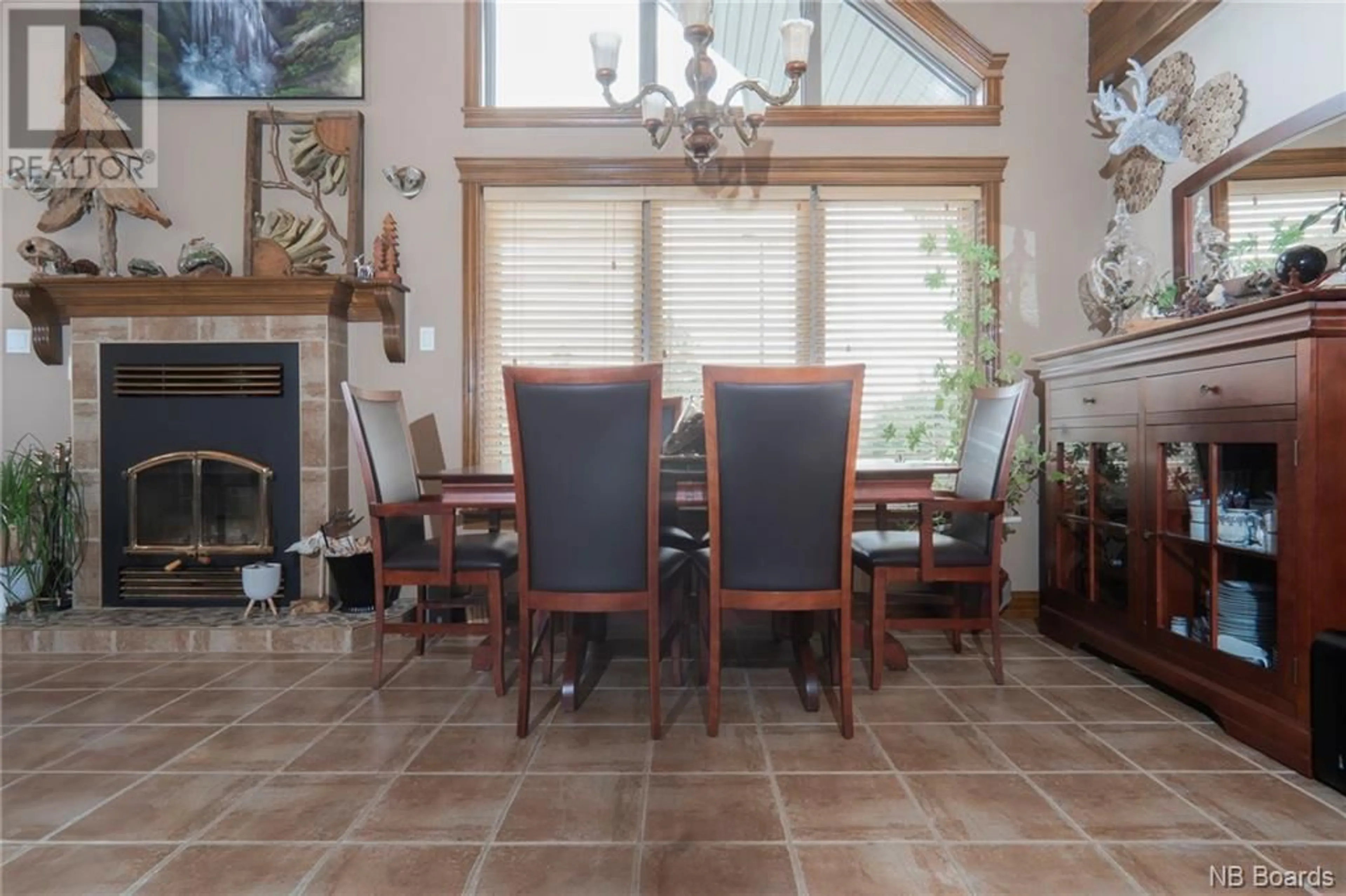 Dining room, ceramic floors, cottage for 438 Titus Road, Saint-Joseph-De-Madawaska New Brunswick E7B2S8