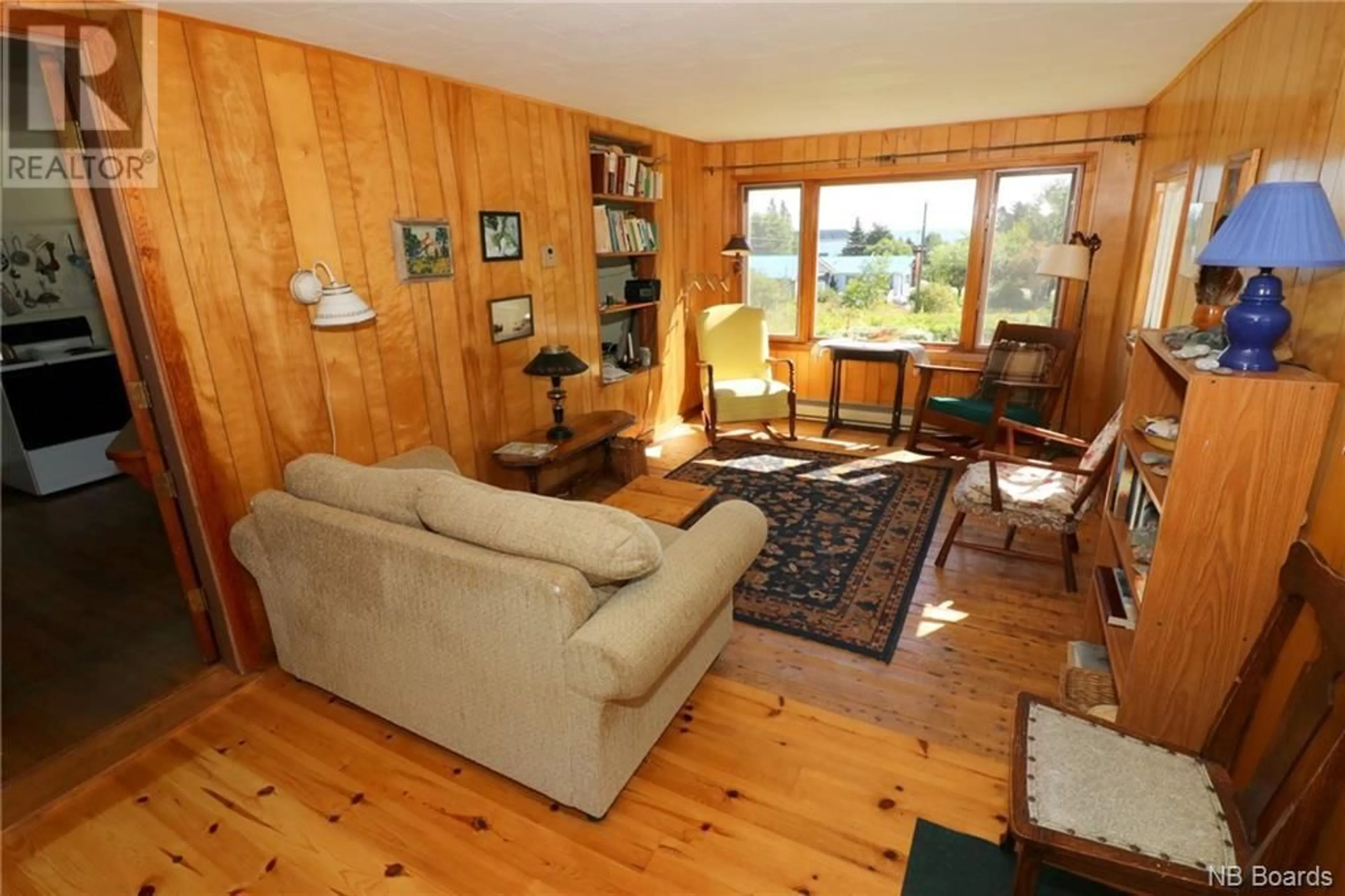 Living room, wood floors for 7 Smiths Road, Grand Manan New Brunswick E5G2C1