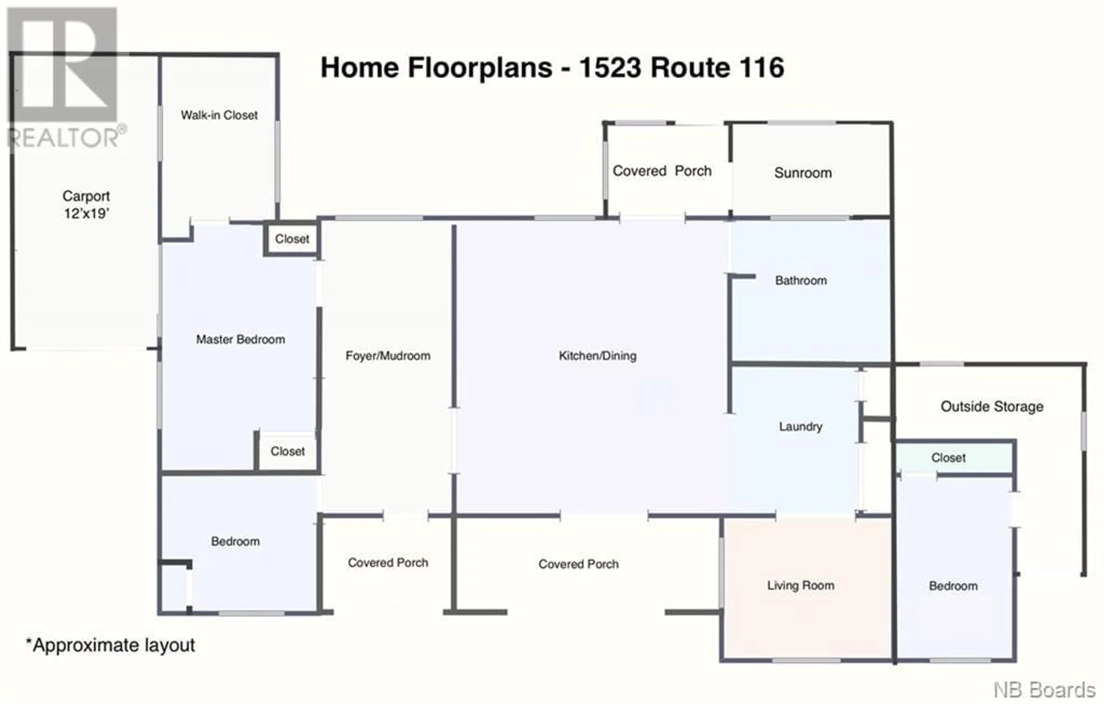 Floor plan for 1523 Route 116, Salmon River Rd New Brunswick E4A2E1