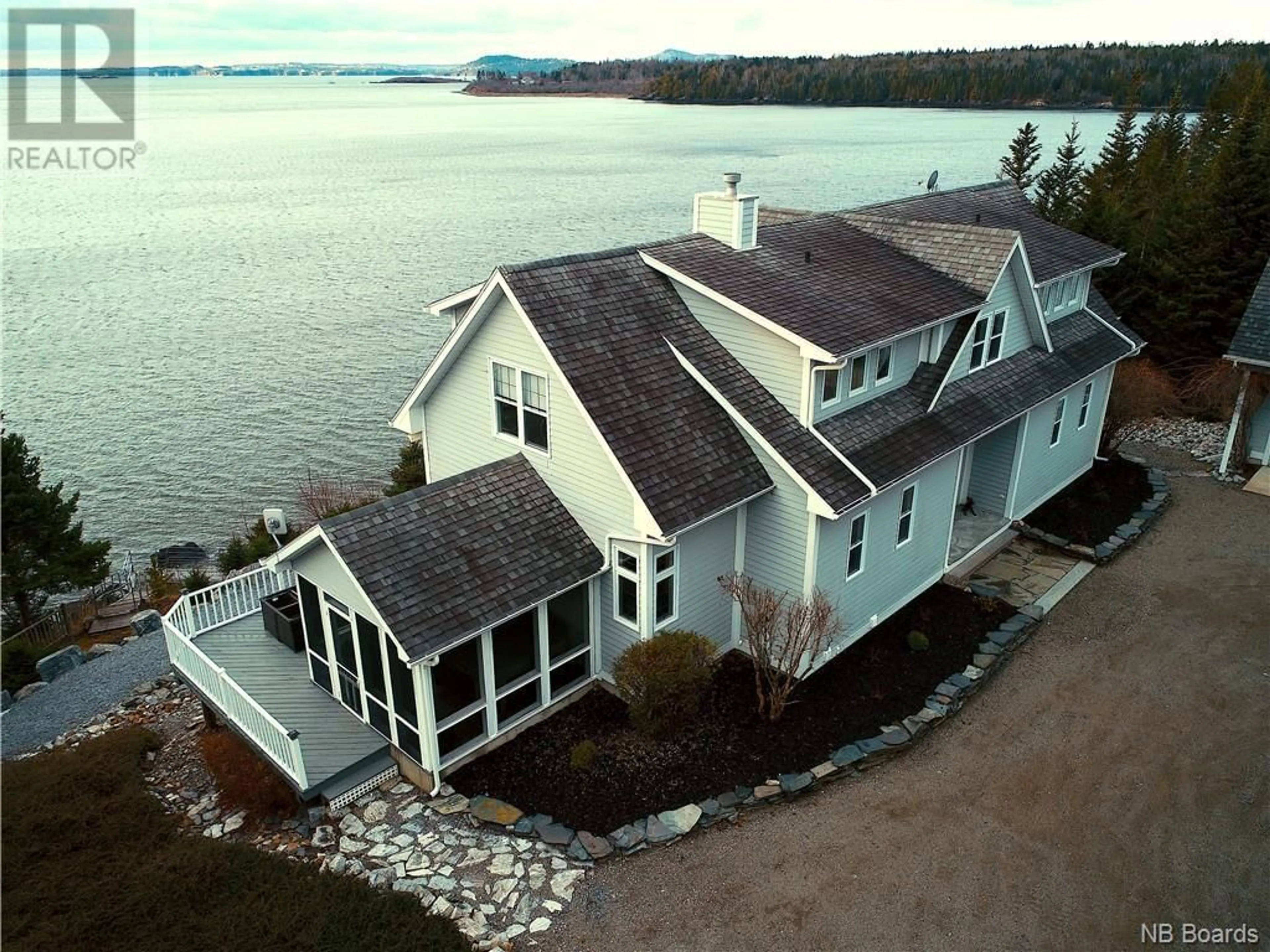 Home with vinyl exterior material for 130 Paradox Point, Bocabec New Brunswick E5B3X1