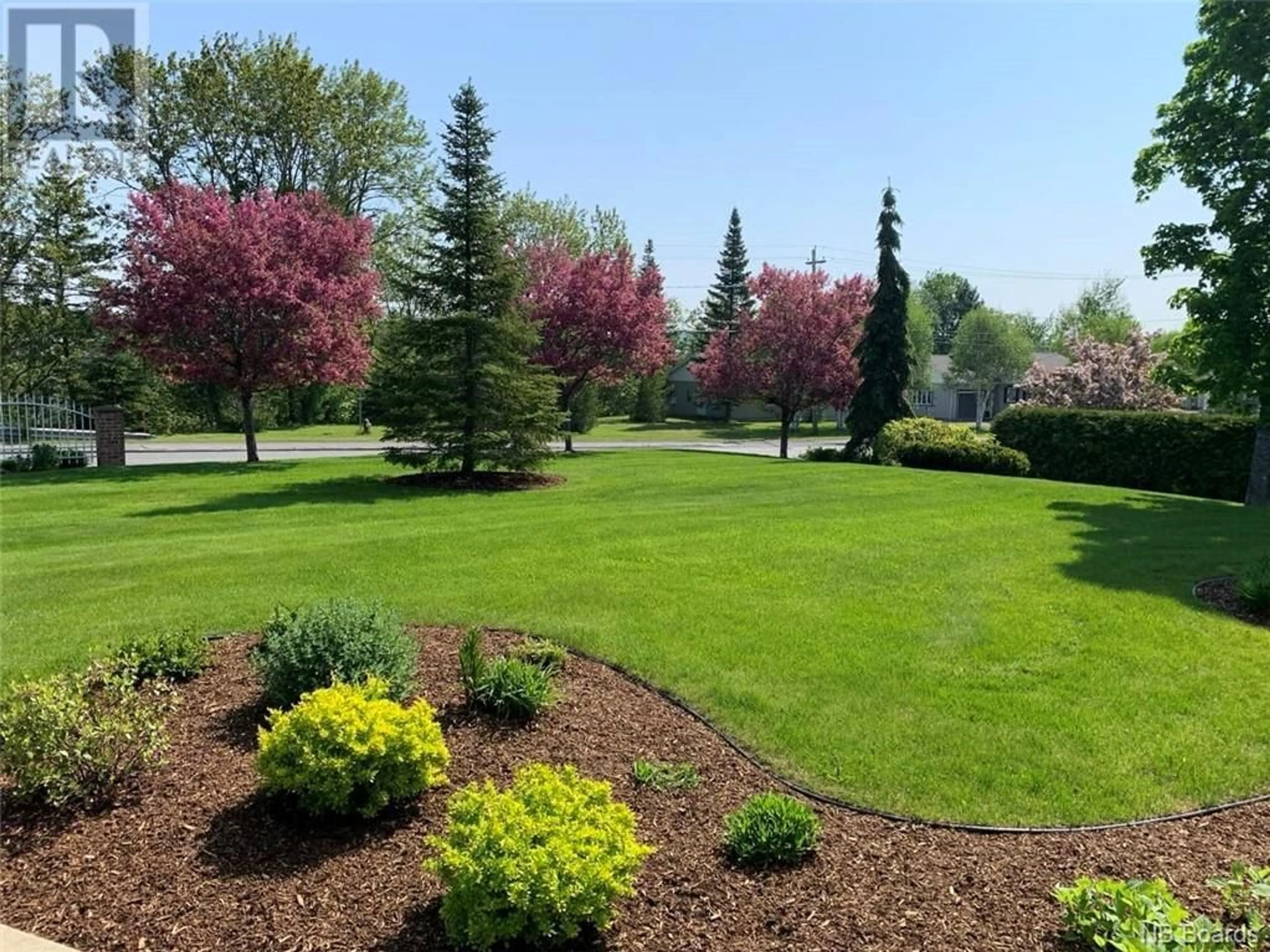 Patio, the fenced backyard for 601 Main Street, Grand Falls New Brunswick E3Z2W4