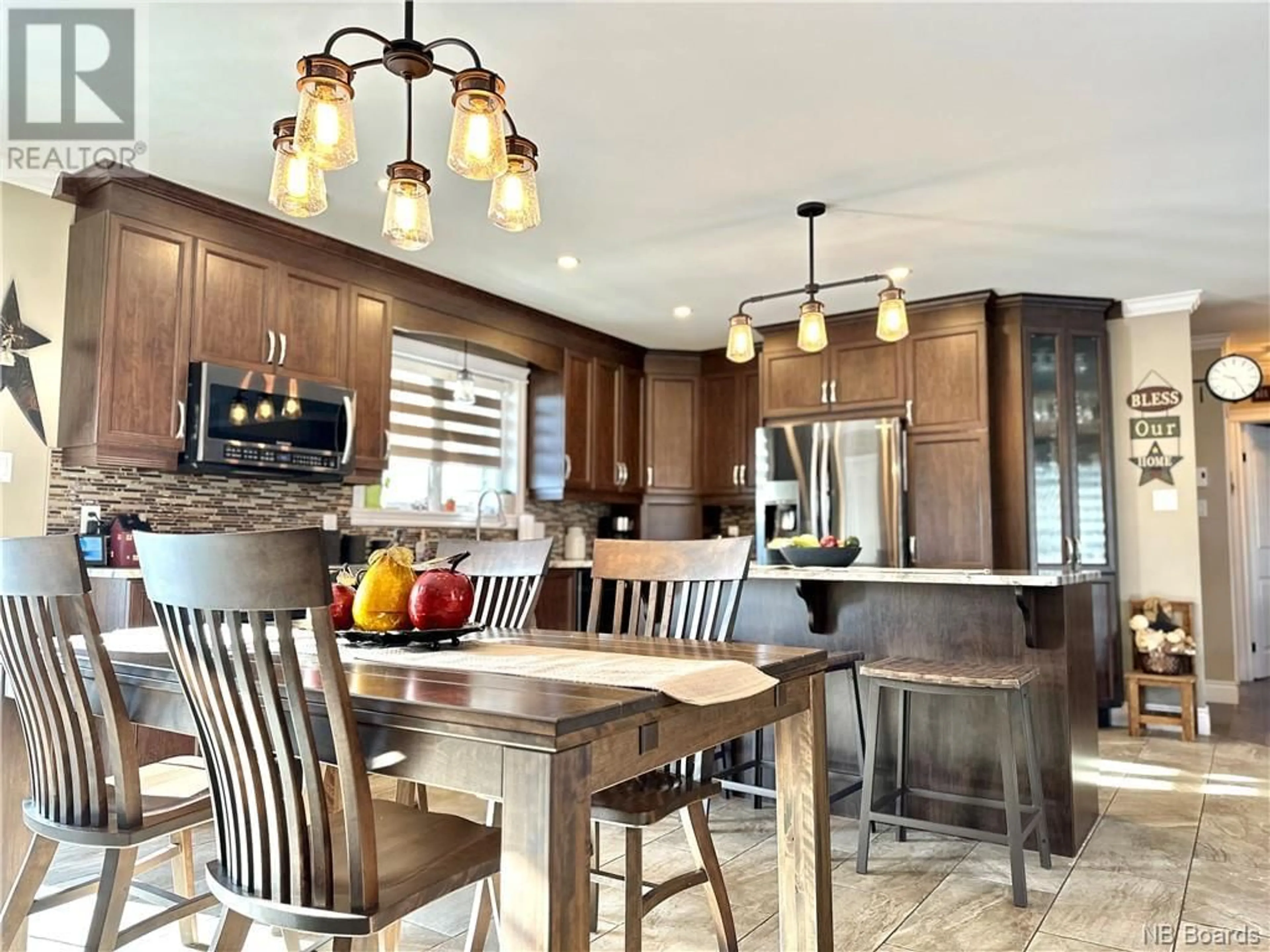 Open concept kitchen for 18 Rue Principale, Sainte-Anne-De-Madawaska New Brunswick E7E1B5