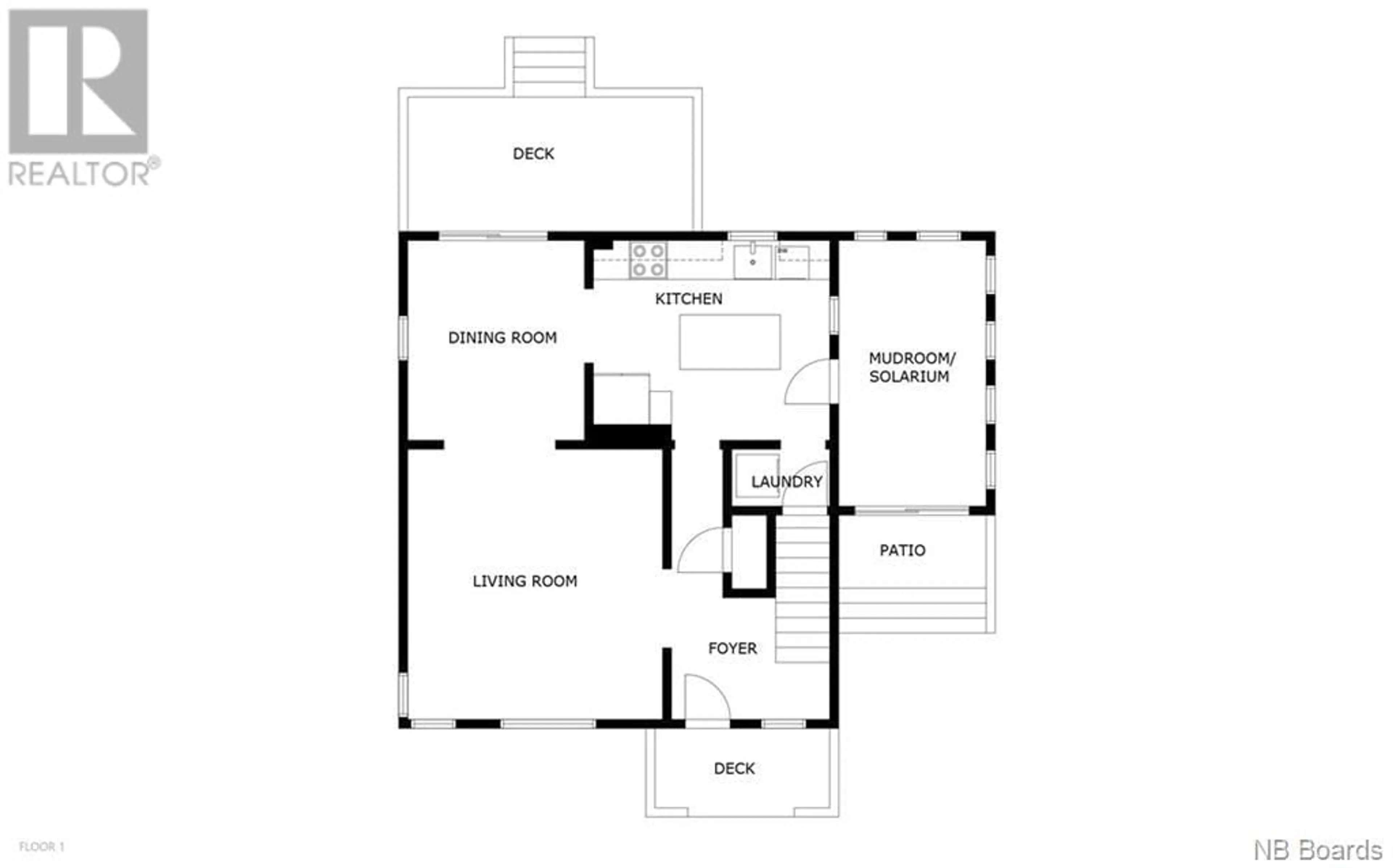 Floor plan for 29784 134 Highway, Dalhousie Junction New Brunswick E3N5Z7