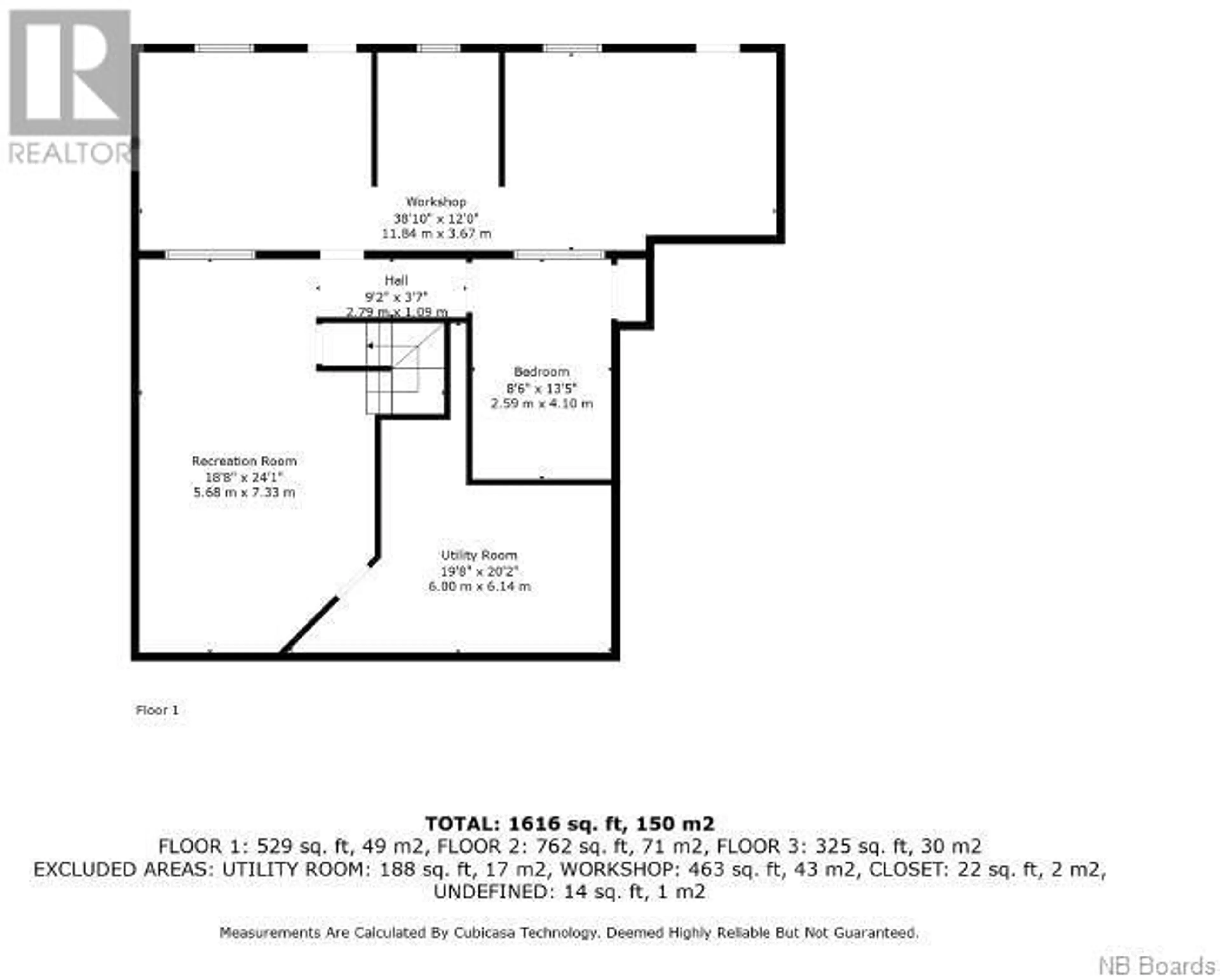 Floor plan for 380 Sansom Street, Dalhousie New Brunswick E8C2L1