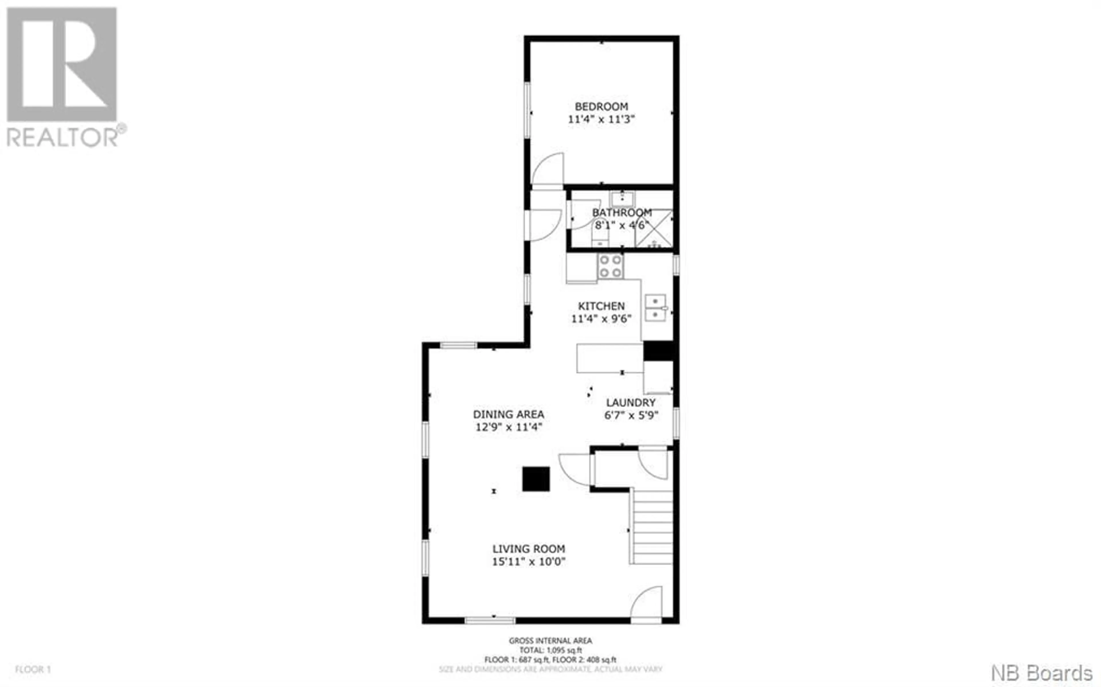 Floor plan for 45 FRONT Street, Gagetown New Brunswick E5M1A3