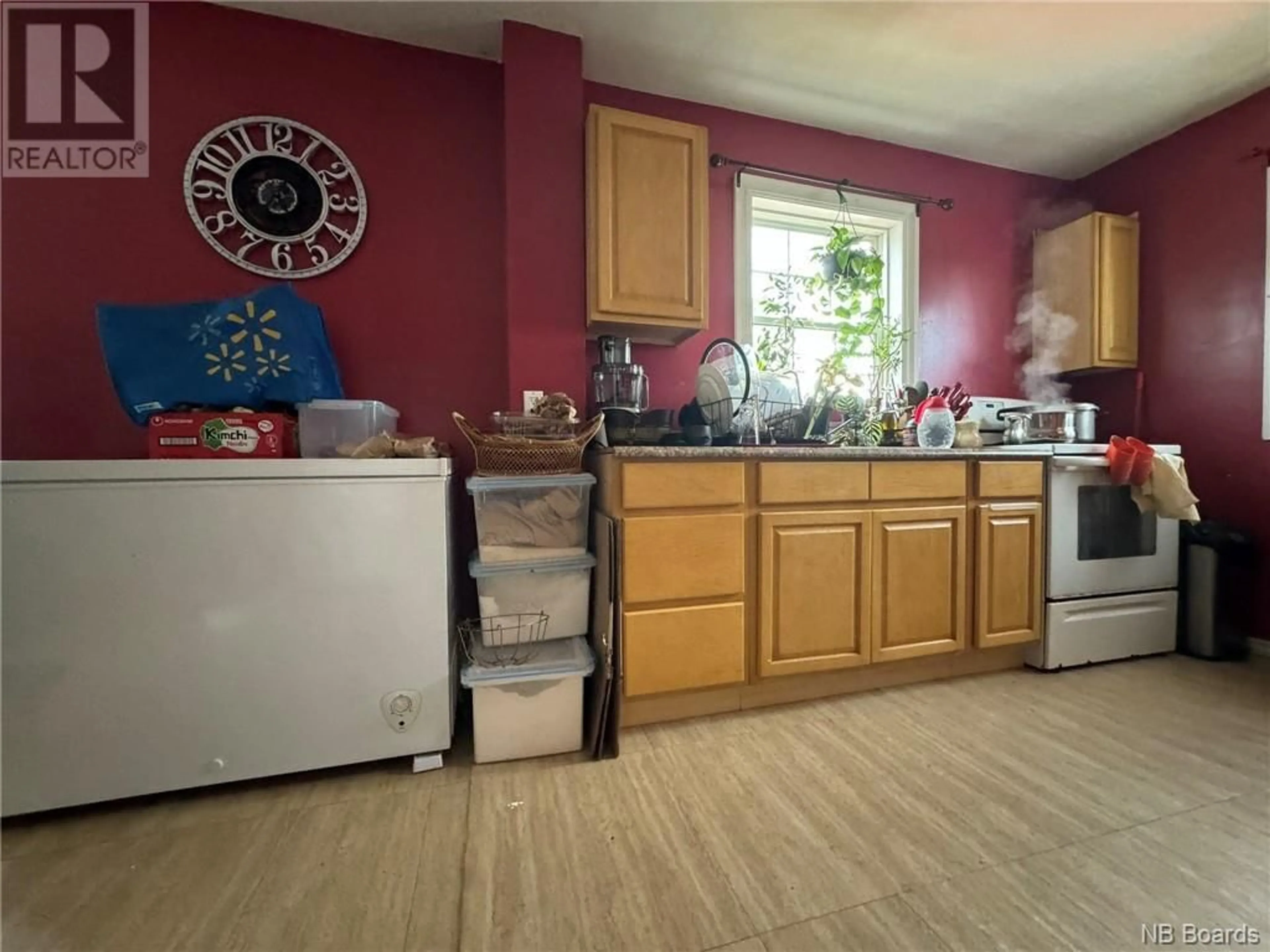 Kitchen, wood floors, cottage for 1 Watson Watt Street, Saint Margarets New Brunswick E1V5B1