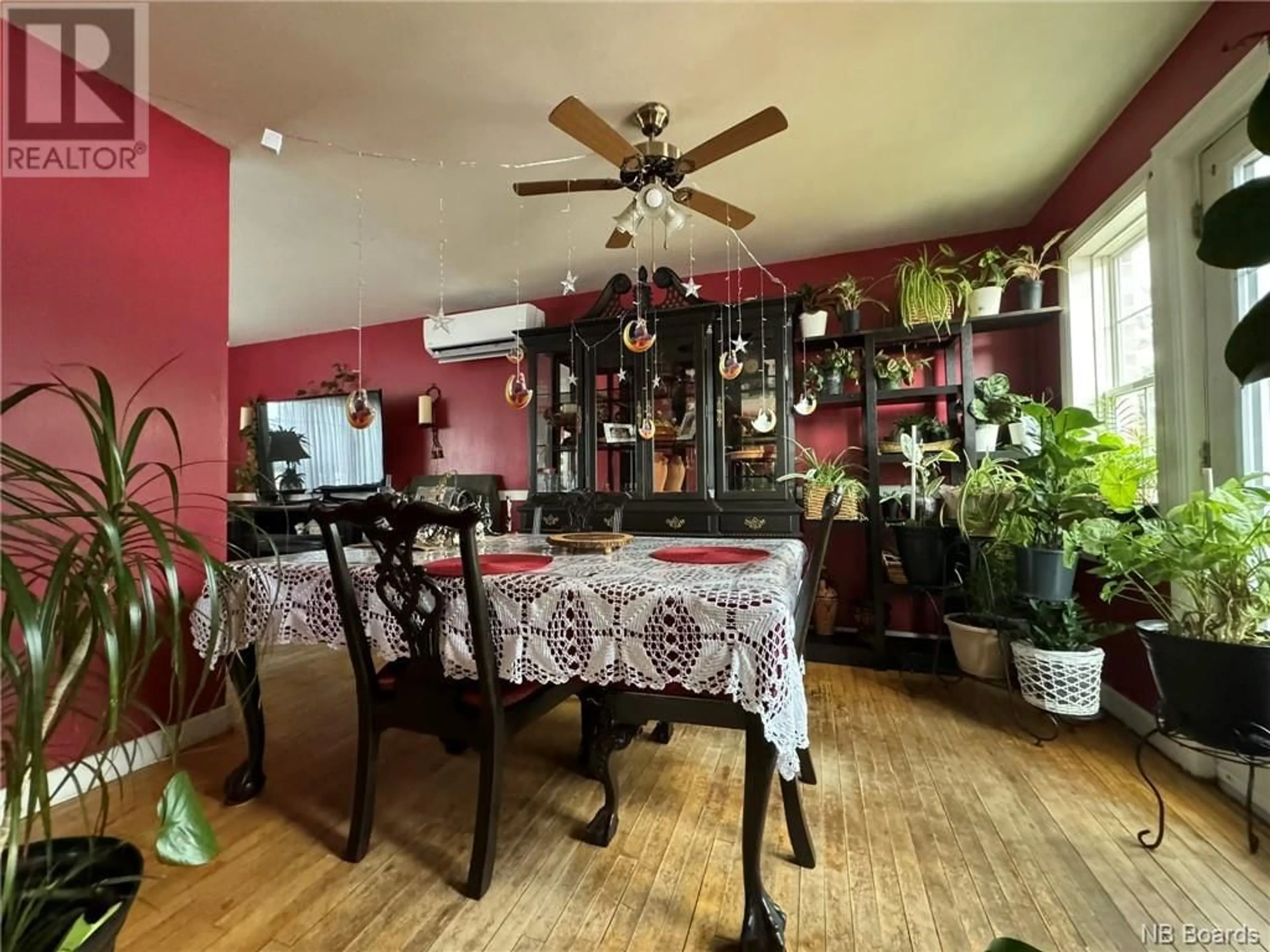 Dining room, wood floors, cottage for 1 Watson Watt Street, Saint Margarets New Brunswick E1V5B1