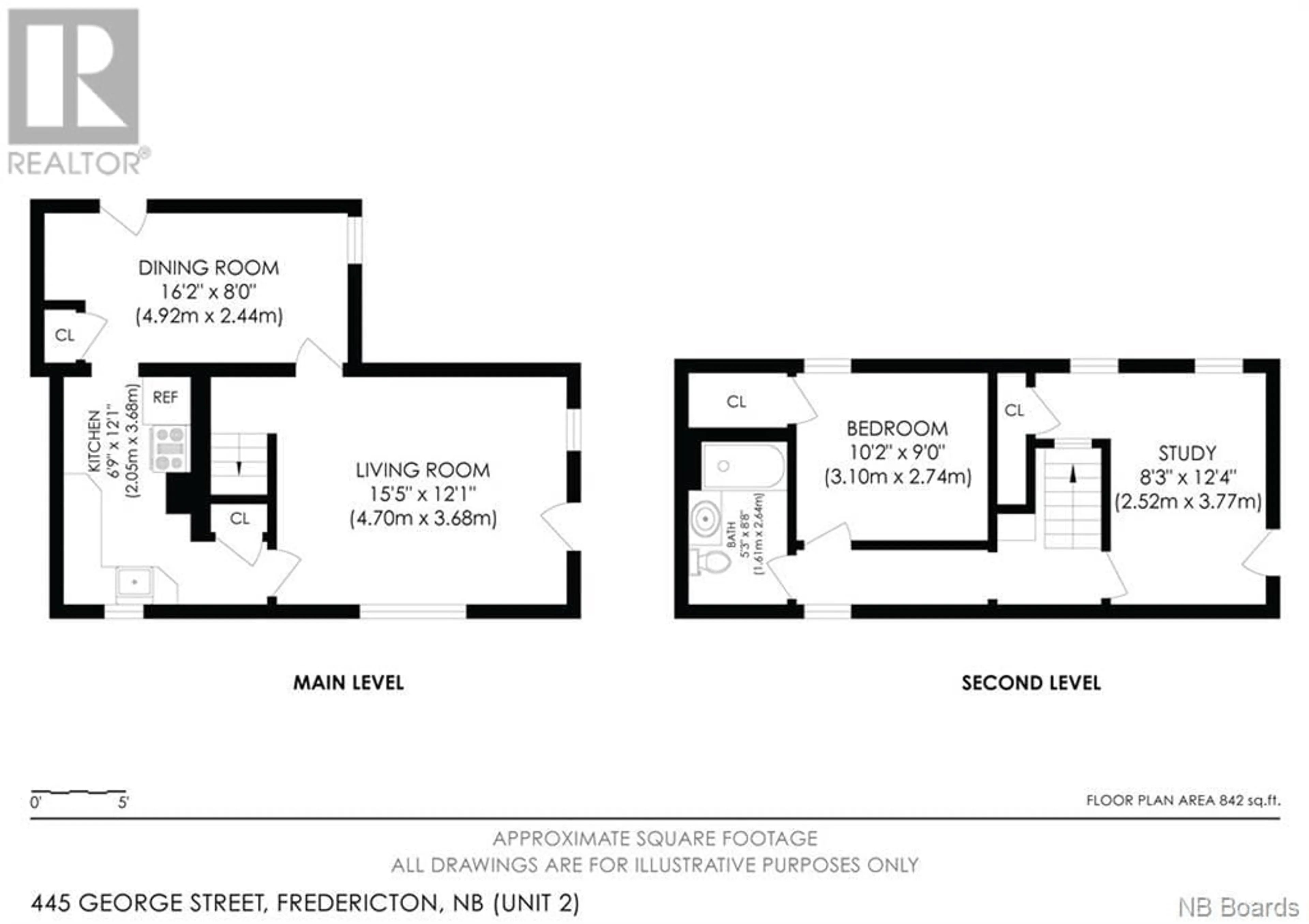 Floor plan for 445 George Street, Fredericton New Brunswick E3B1J8