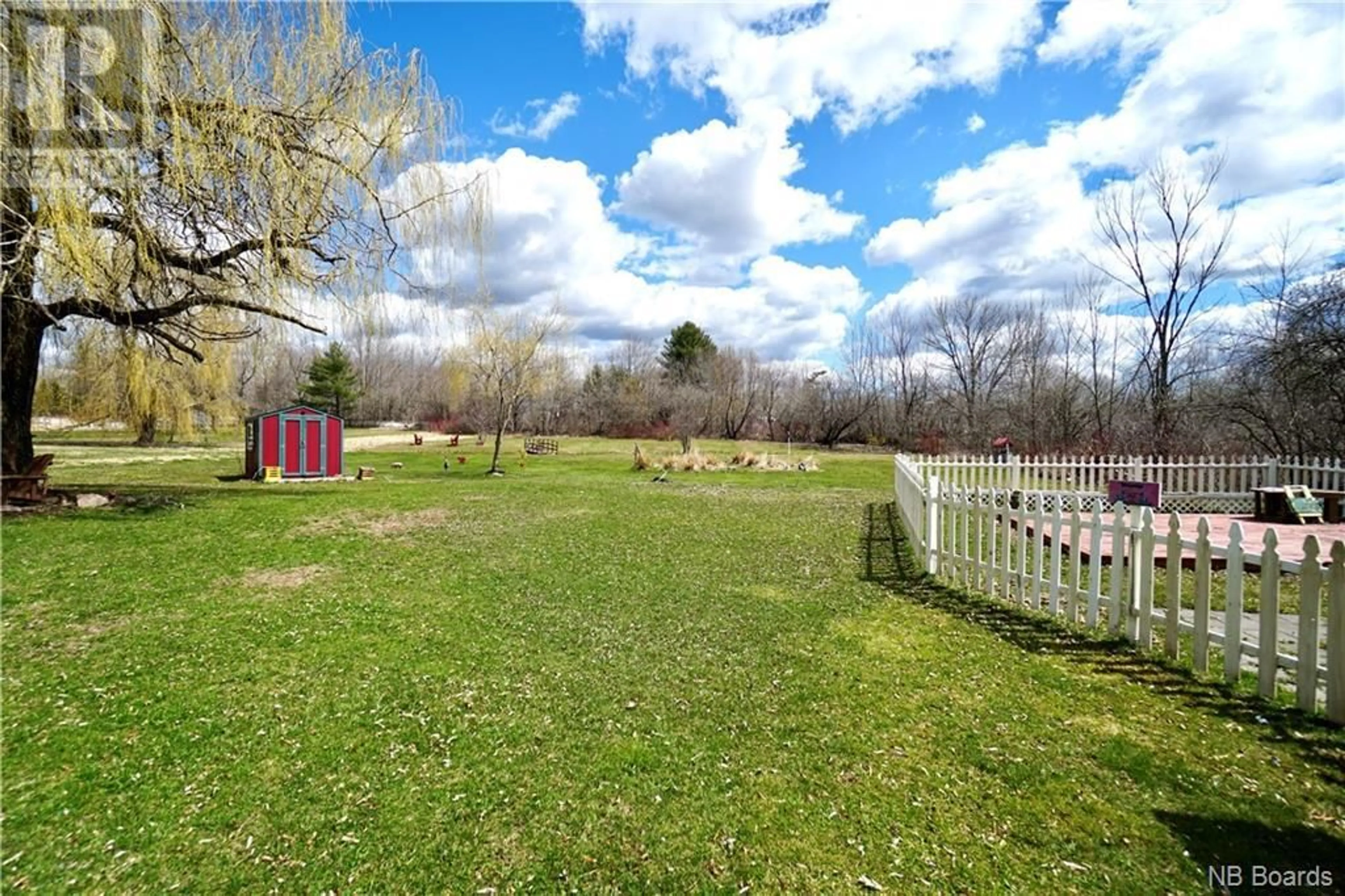 Fenced yard for 36 Spring Street, Milltown New Brunswick E3L1K8