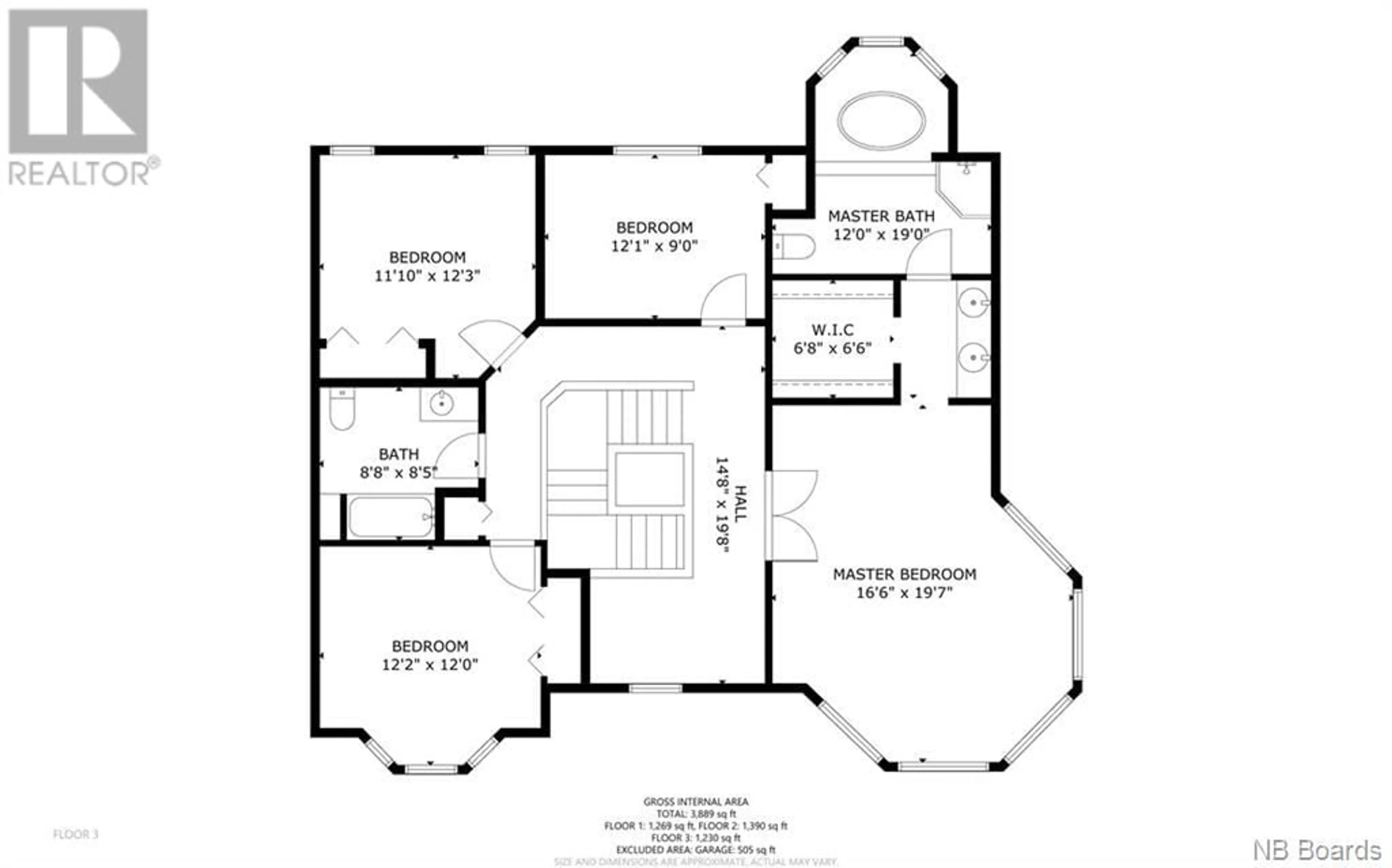 Floor plan for 1 HOWE Crescent, Oromocto New Brunswick E2V2S1