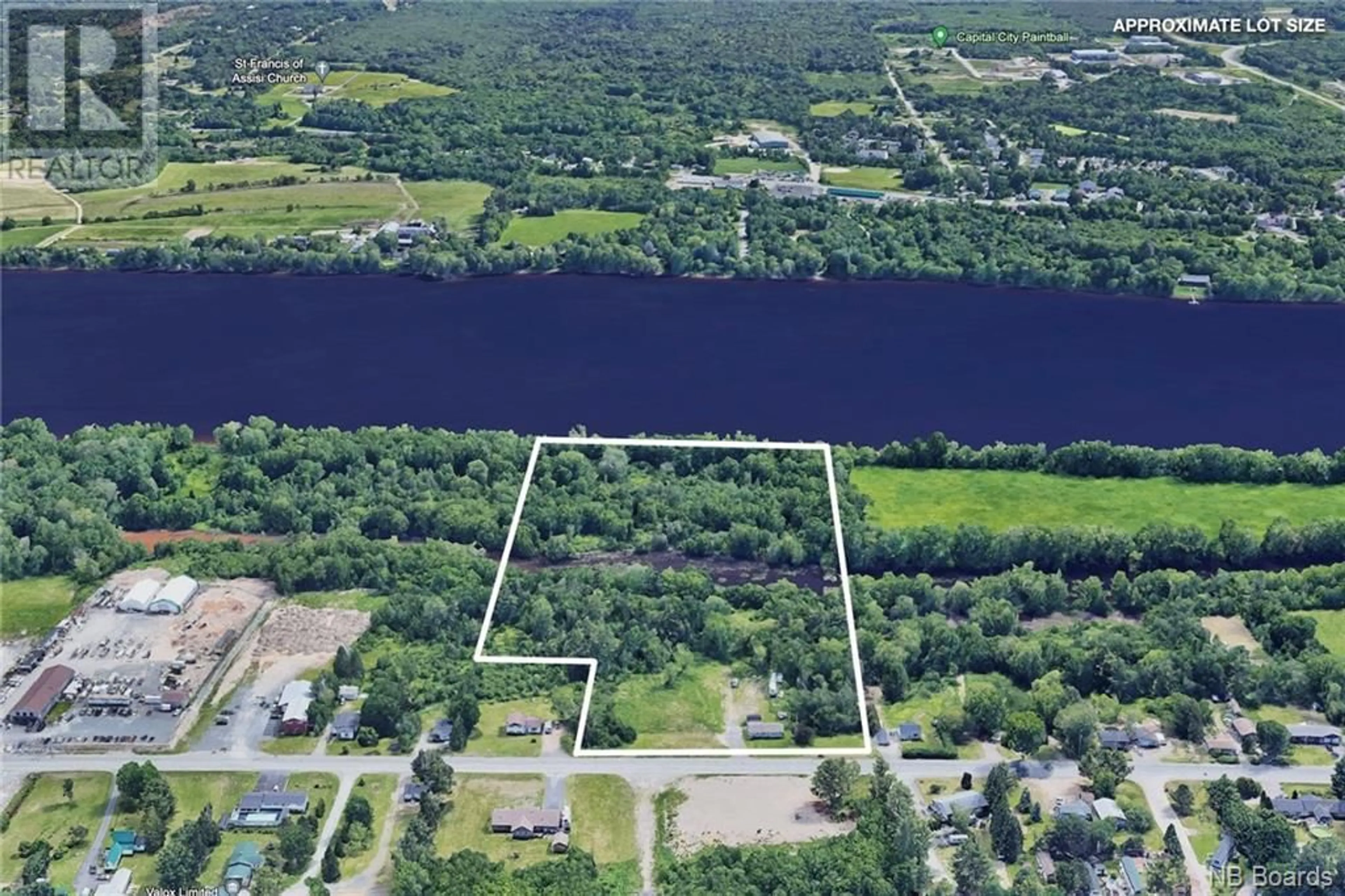 A pic from exterior of the house or condo, the view of lake or river for 240 Route 105 Hwy, Maugerville New Brunswick E3A8P1