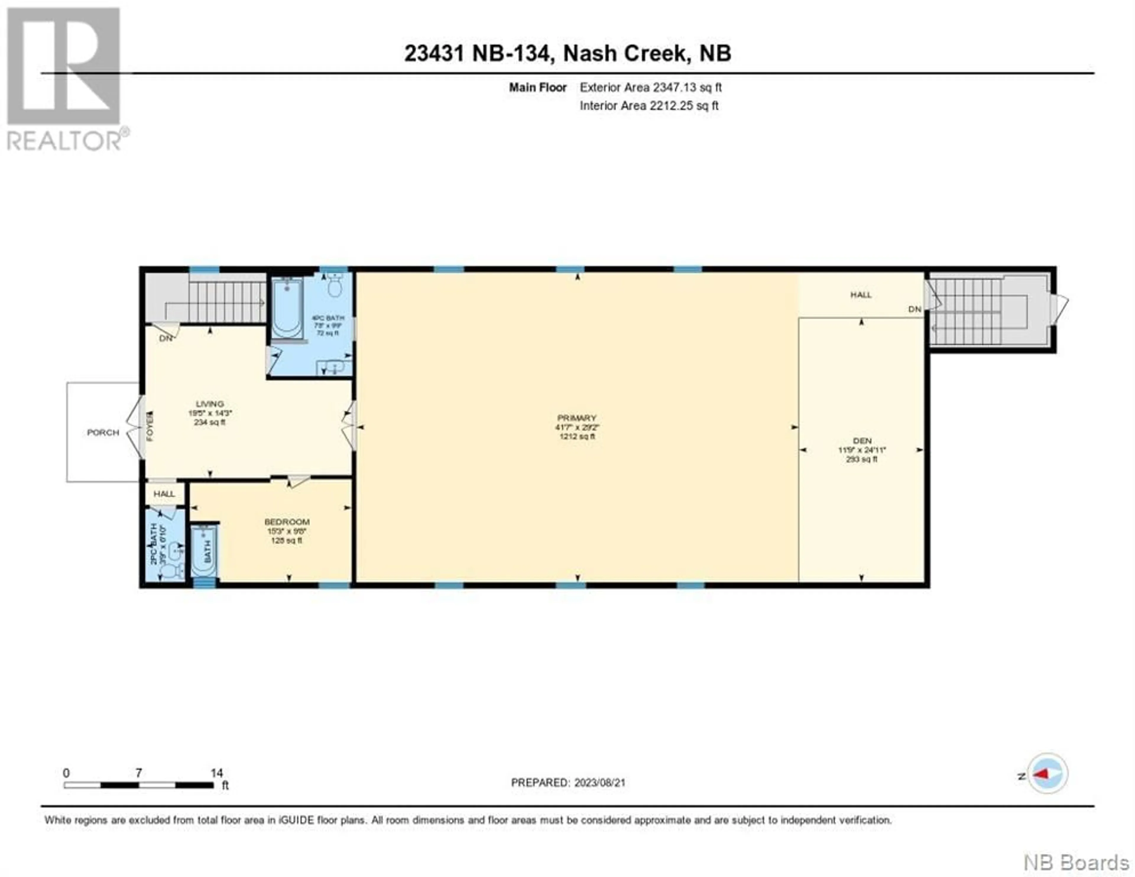 Floor plan for 23431 RTE 134, Nash Creek New Brunswick E8G1C2
