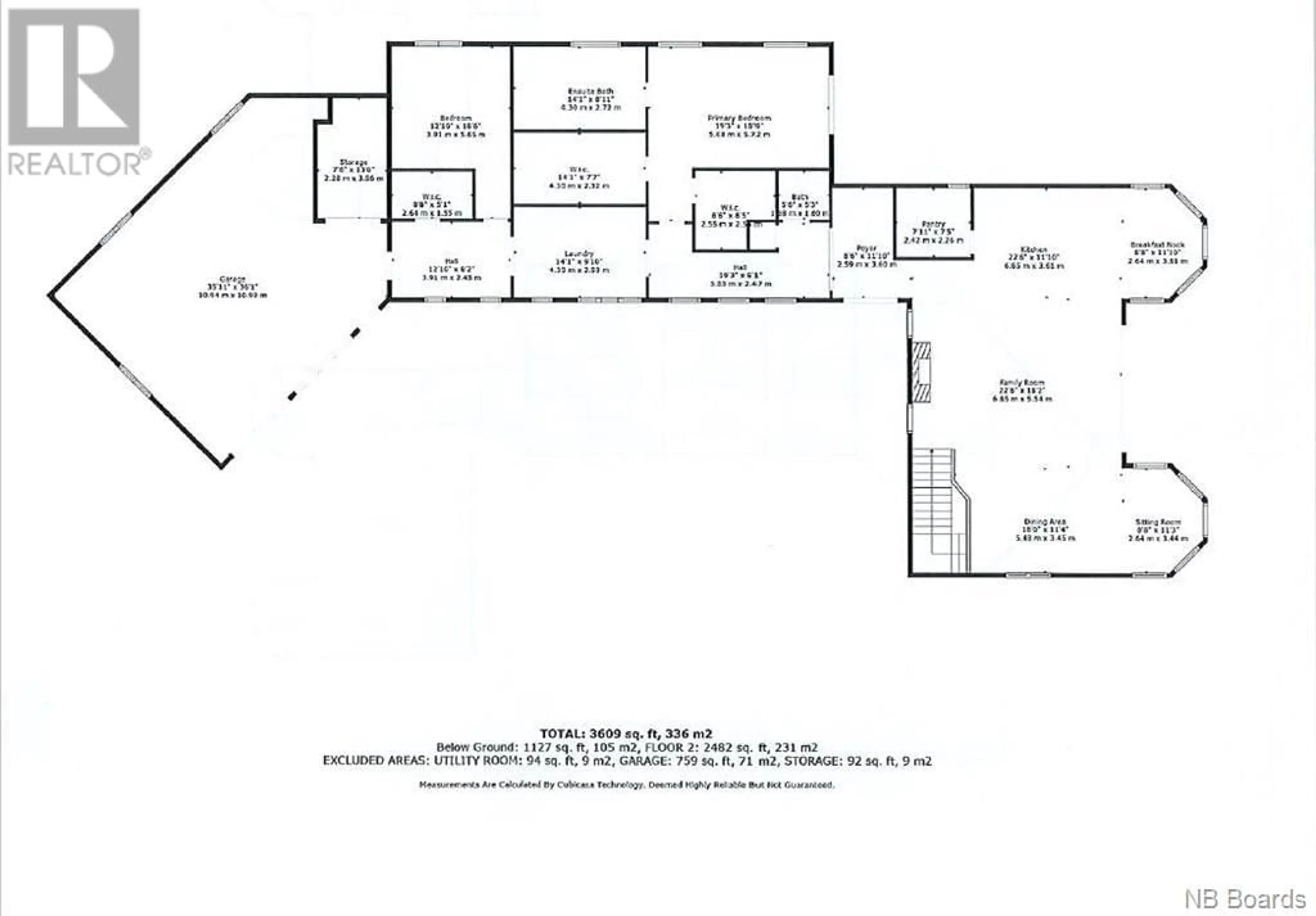 Floor plan for 30 Allee 31, Charlo New Brunswick E8E2Y1