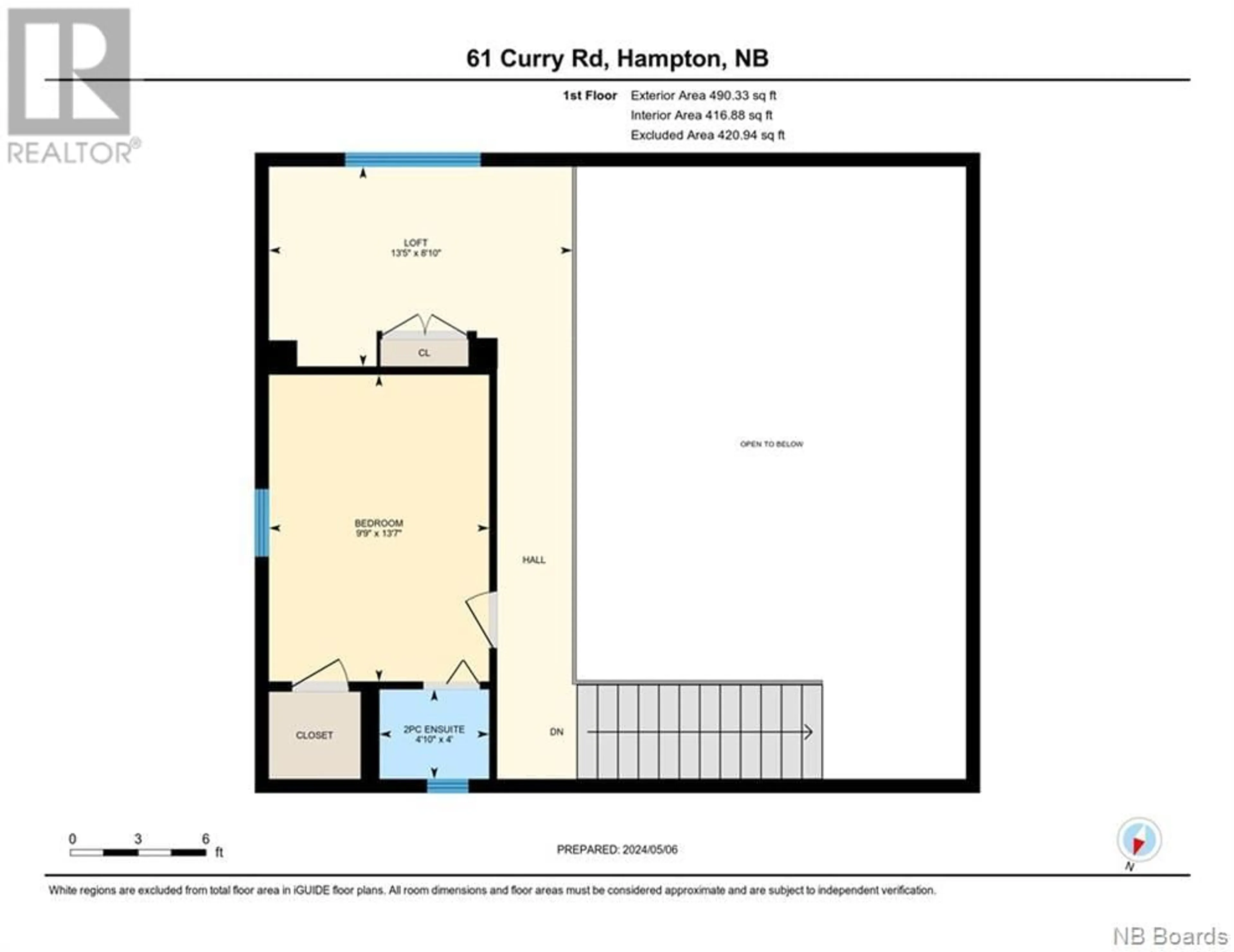Floor plan for 61 Curry Road, Barnesville New Brunswick E5N3R5